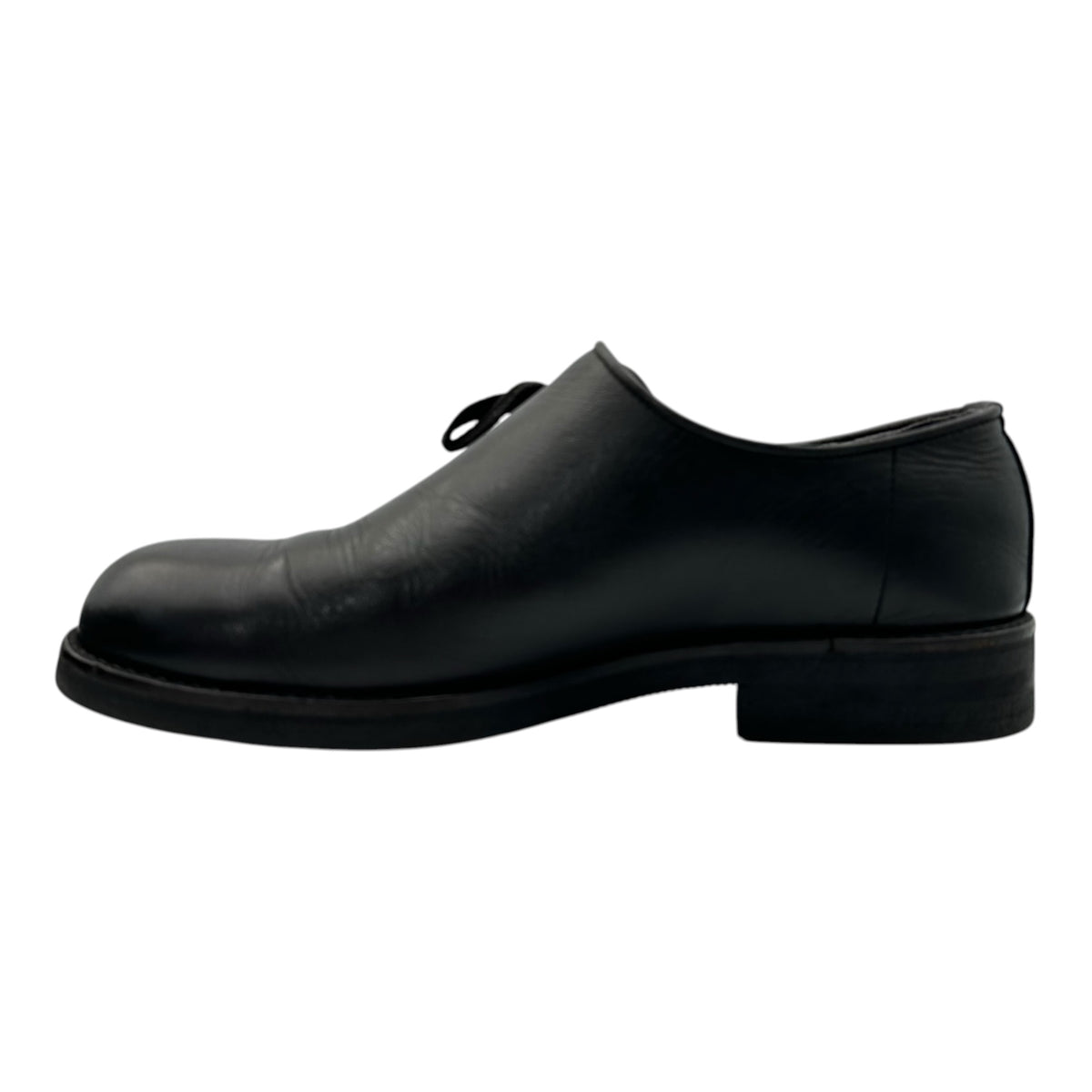 COMME des GARCONS HOMME PLUS(コムデギャルソンオムプリュス) 1980's Side-laced leather shoes サイド レースアップ レザー シューズ PK-05101 24.5cm ブラック 80年代 80's 最初期