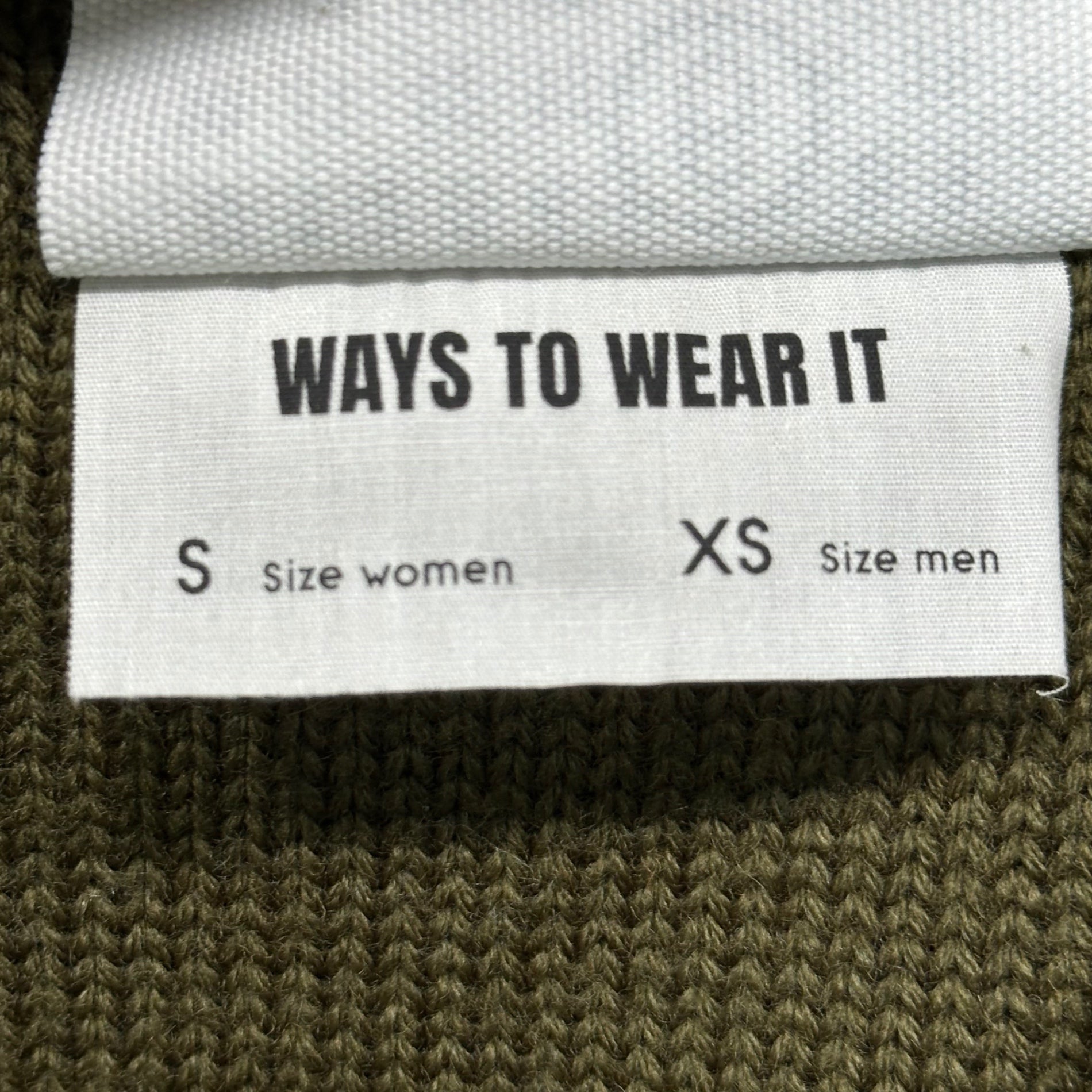 MM6 Maison Margiela(エムエムシックス) 24SS Sleeveless knitted dress ノースリーブ ニット ドレス ベスト S52DA0044 M13044 S カーキ 男性着用可能 男性サイズ:XS