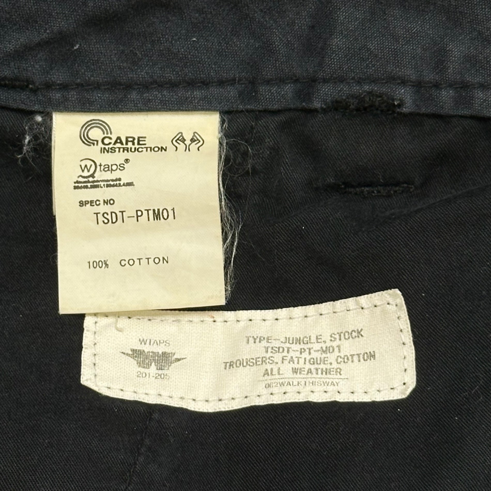 WTAPS(ダブルタップス) 00's Jungle Stock Ripstop Cargo Pants ジャングルストック リップストップ カーゴ パンツ TSDT-PTM01 表記無(L程度) ブラック