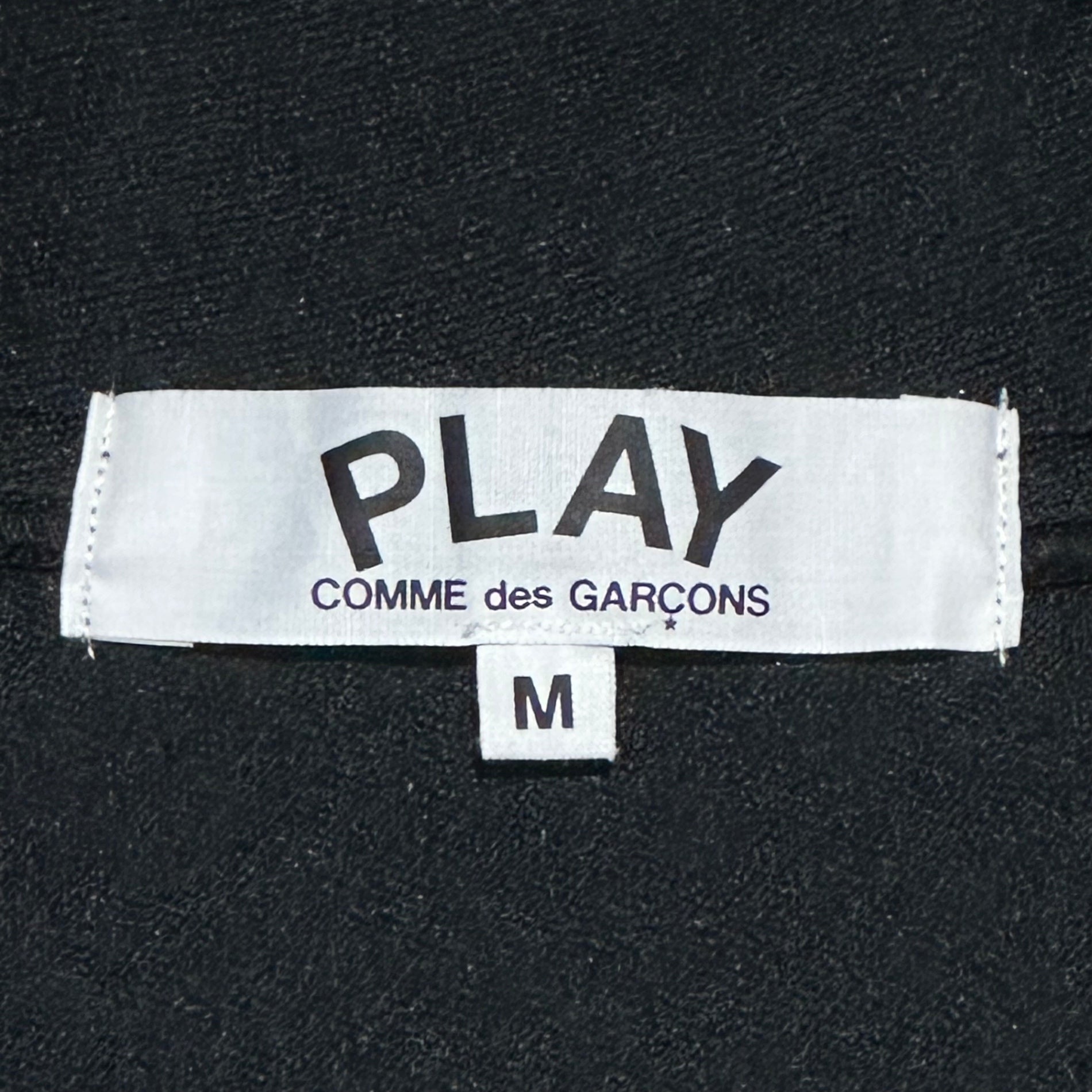PLAY COMME des GARCONS(プレイコムデギャルソン) Heart Logo Patch Truck Jacket ハート ロゴ ワッペン トラック ジャケット AZ-T255 M ブラック AD2019/6