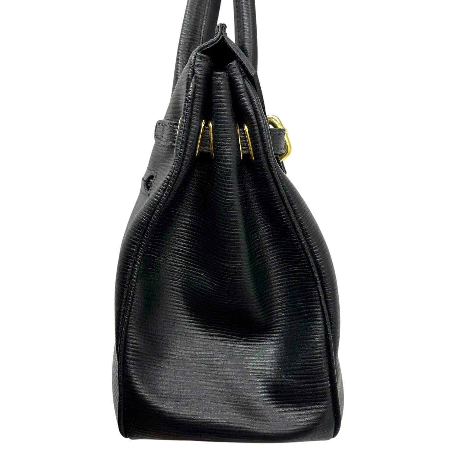 griffe(グリフ) Vintage Leather Handbag ヴィンテージ レザー ハンド バッグ ブラック ボストン
