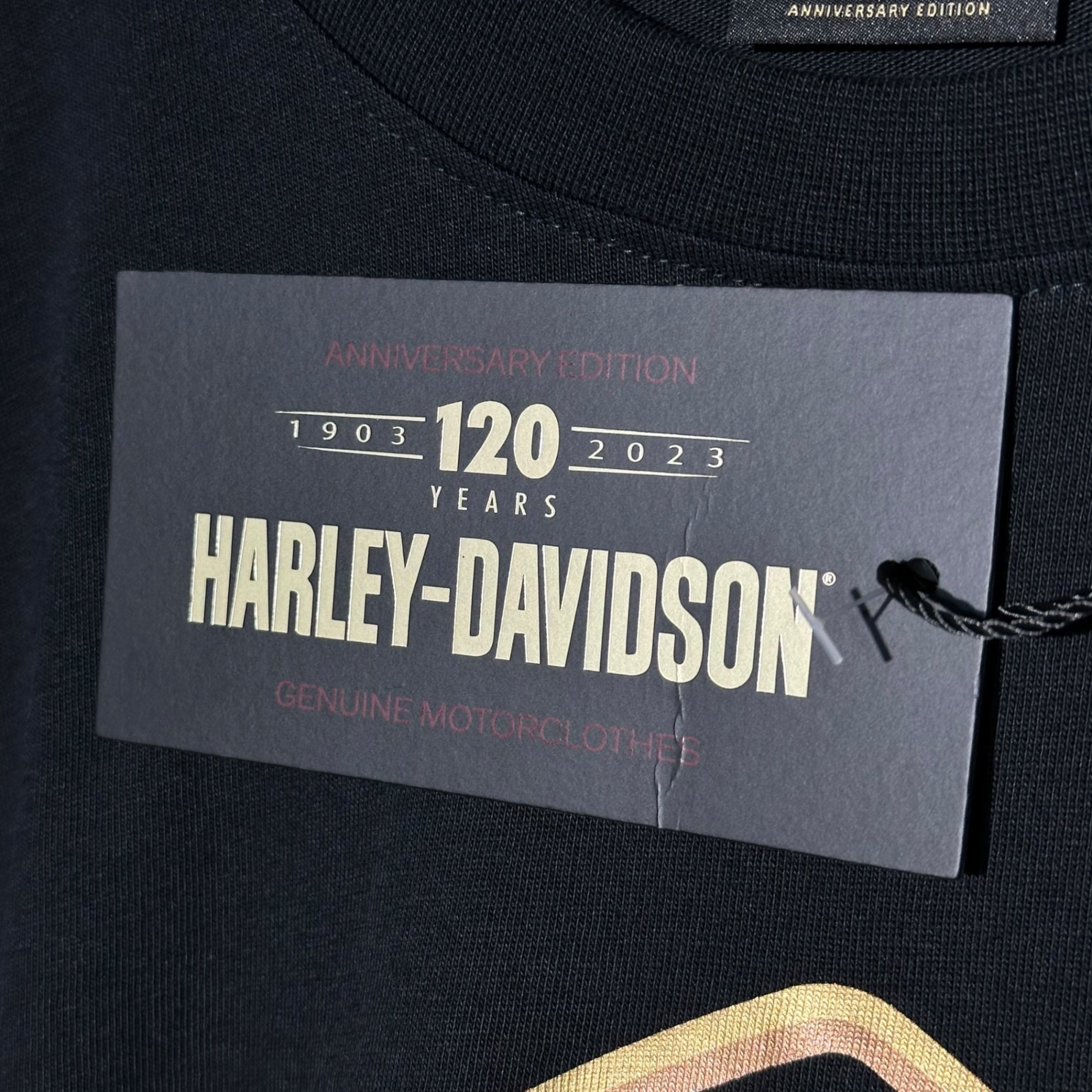 HARLEY DAVIDSON(ハーレーダビッドソン) 120th Anniversary Long Sleeve Tee 120周年記念 ロング スリーブ Tシャツ 2XL ブラック×ブラウン