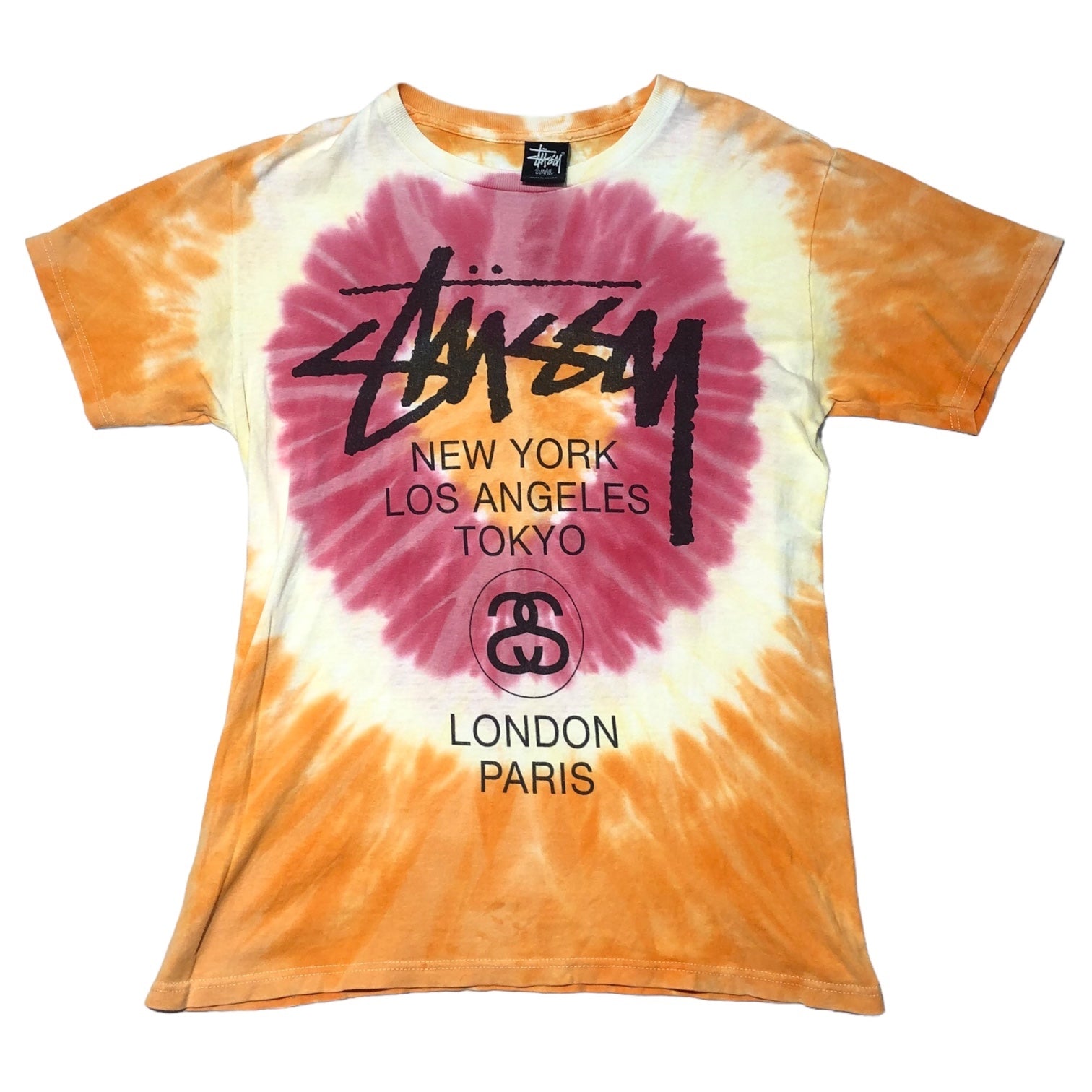 人気 stussy t シャツ オレンジ