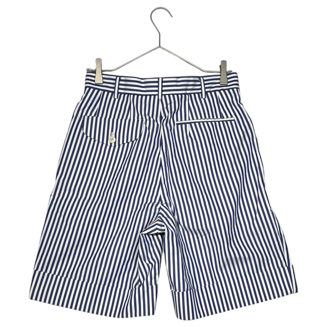 COMME des GARCONS GIRL(コムデギャルソンガール) 24SS Stripe half pants ストライプ ハーフ パンツ NM-P009 XS ホワイト AD2023 ショーツ ショート