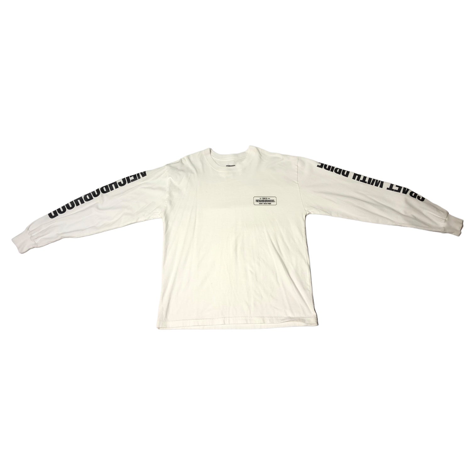 NEIGHBORHOOD(ネイバーフッド) CRAFT WITH PRIDE PRINT LONG SLEEVE TEE ロンT 袖プリント SIZE S