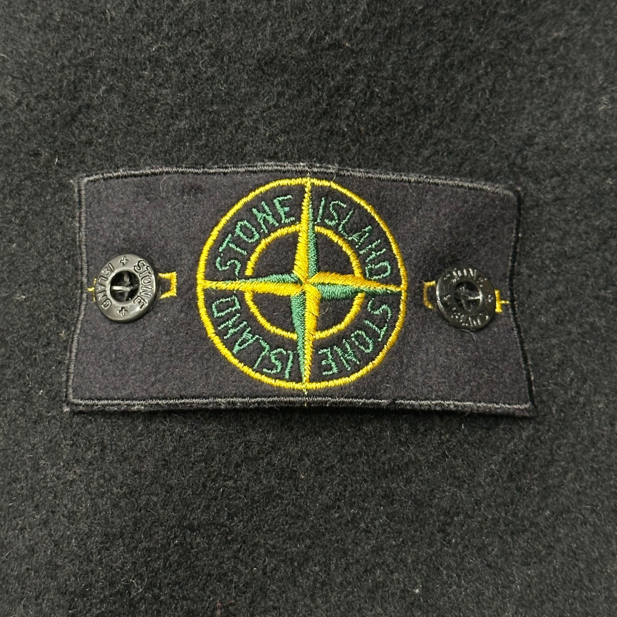 STONE ISLAND(ストーンアイランド) 2003AW Heavyweight Lana Wool Zipped Sailing Jacket ヘビーウェイト ラナウール ジップ セーリング ジャケット 39154616 XL ブラック 00's セーラー コート