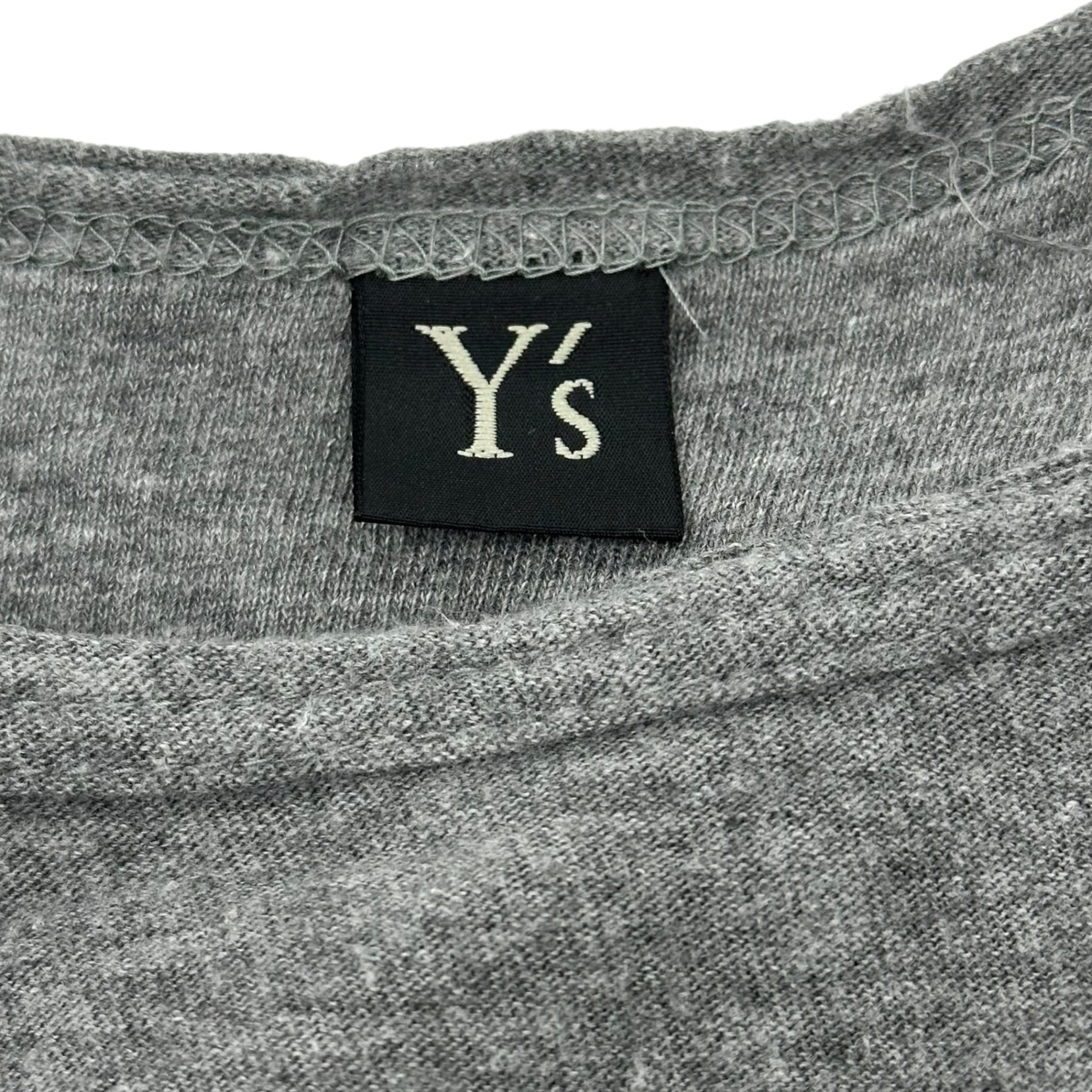 Y's(ワイズ) Botanical design print T-shirt ボタニカル デザイン プリント Tシャツ YD-T48-866 2(M程度) グレー チビT