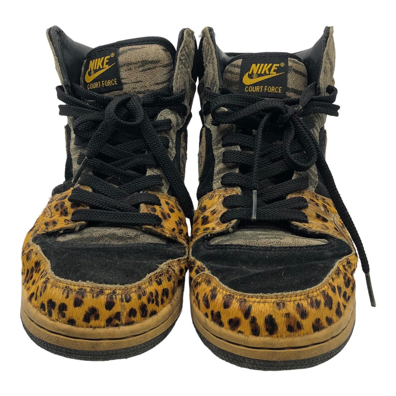 NIKE(ナイキ) COURT FORCE HIGH PRMEIUM コートフォース ハイ プレミアム ハイケット スニーカー 314429-021 28.5cm ブラック×ブラウン