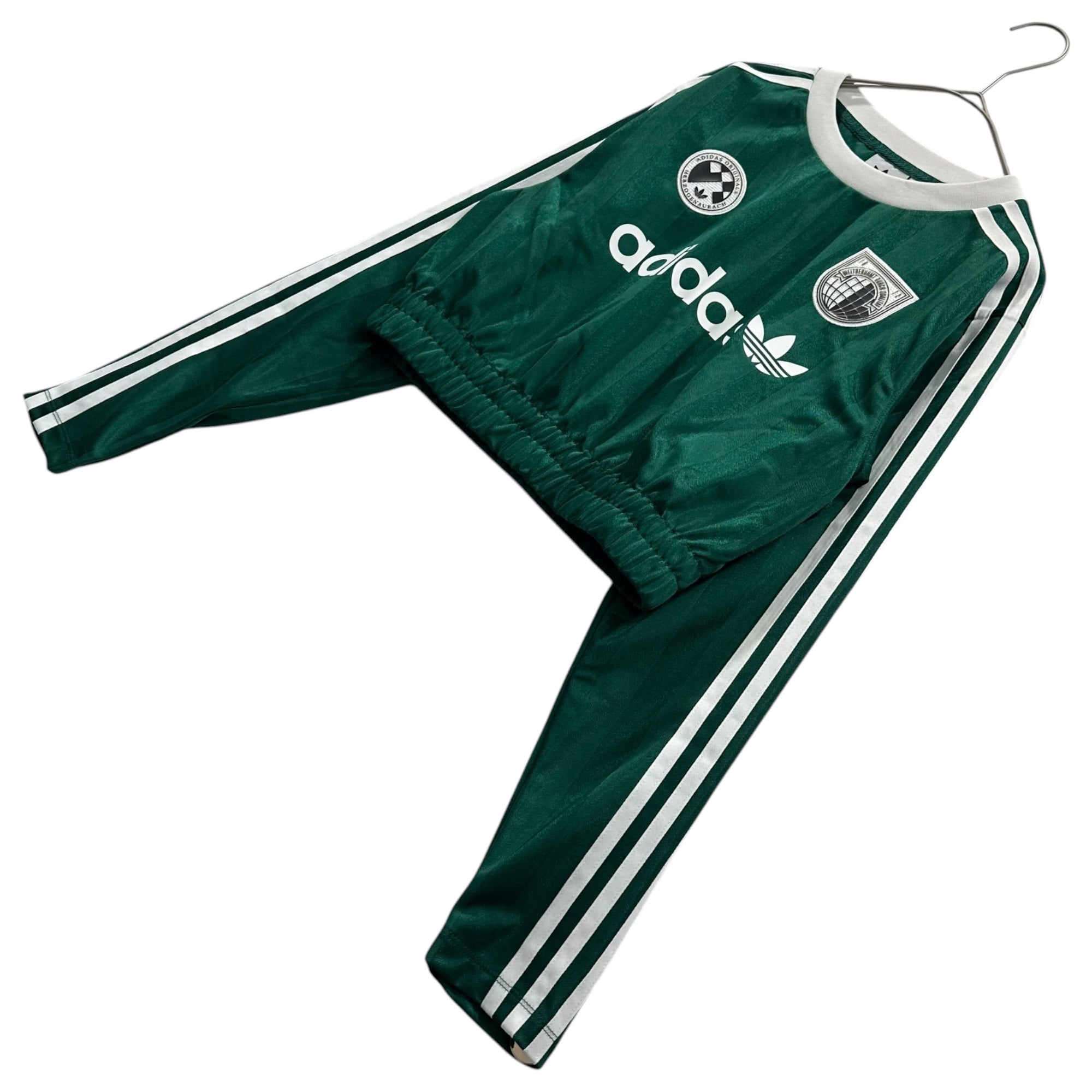 adidas(アディダス) W SOCCER LS CROP 短丈 長袖 サッカー ゲーム シャツ L グリーン Tシャツ