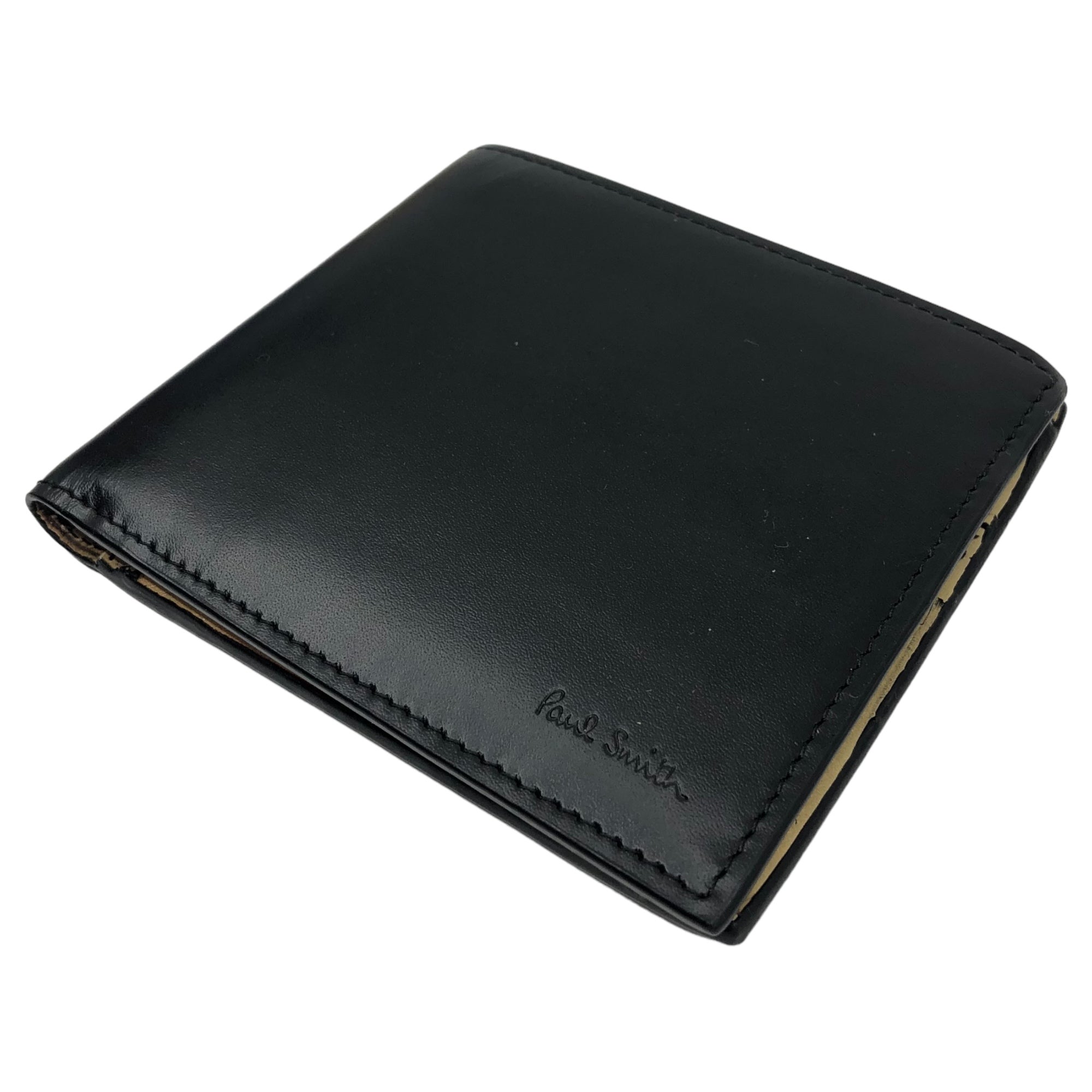 PAUL SMITH(ポールスミス) ”SHAPR GF-777” Boombox graphic bifold walle ラジカセ グラフィック 2つ折り 財布 ARPC 4832 W777 ブラック コンパクト ウォレット