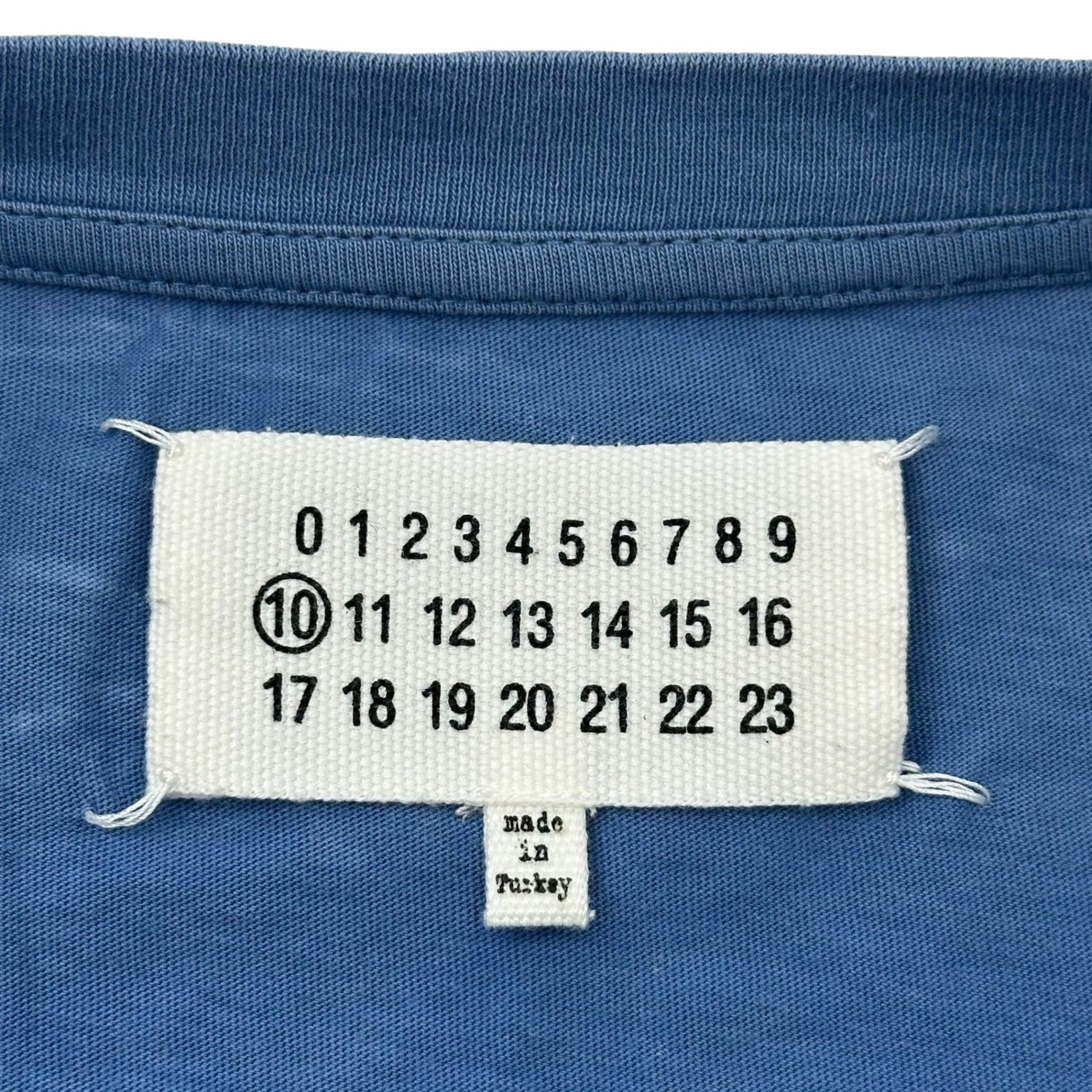 MAISON MARGIELA(メゾンマルジェラ) 16SS CREW NECK T-SHIRT クルーネック 半袖 Tシャツ S30GC0538 46 ブルー