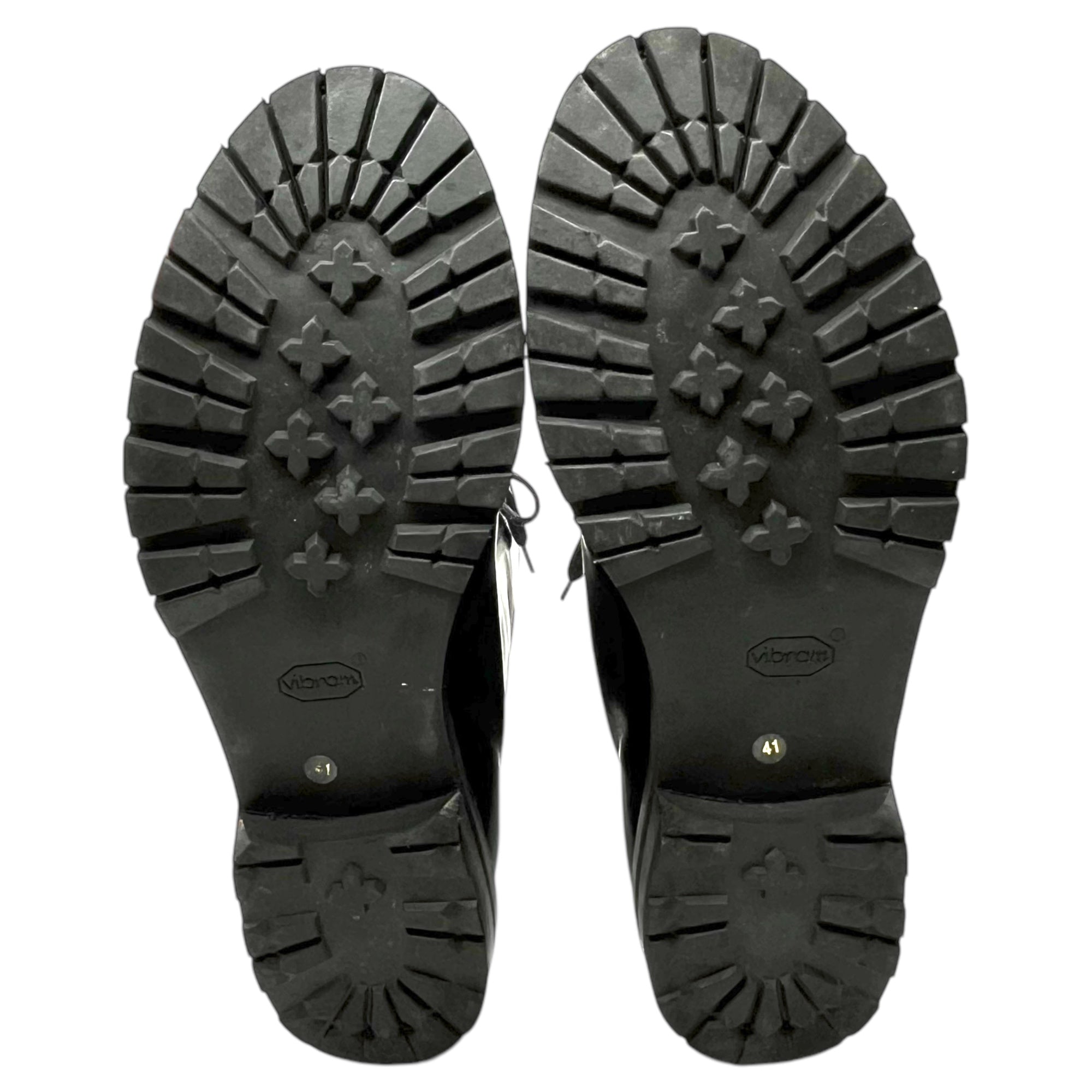 Marmolada × F.LLI Giacometti(マルモラーダ × フラテッリジャコメッティ) 14 hole lace-up plain toe boots 14ホール 編み上げプレーントゥブーツ FG243 41 ブラック