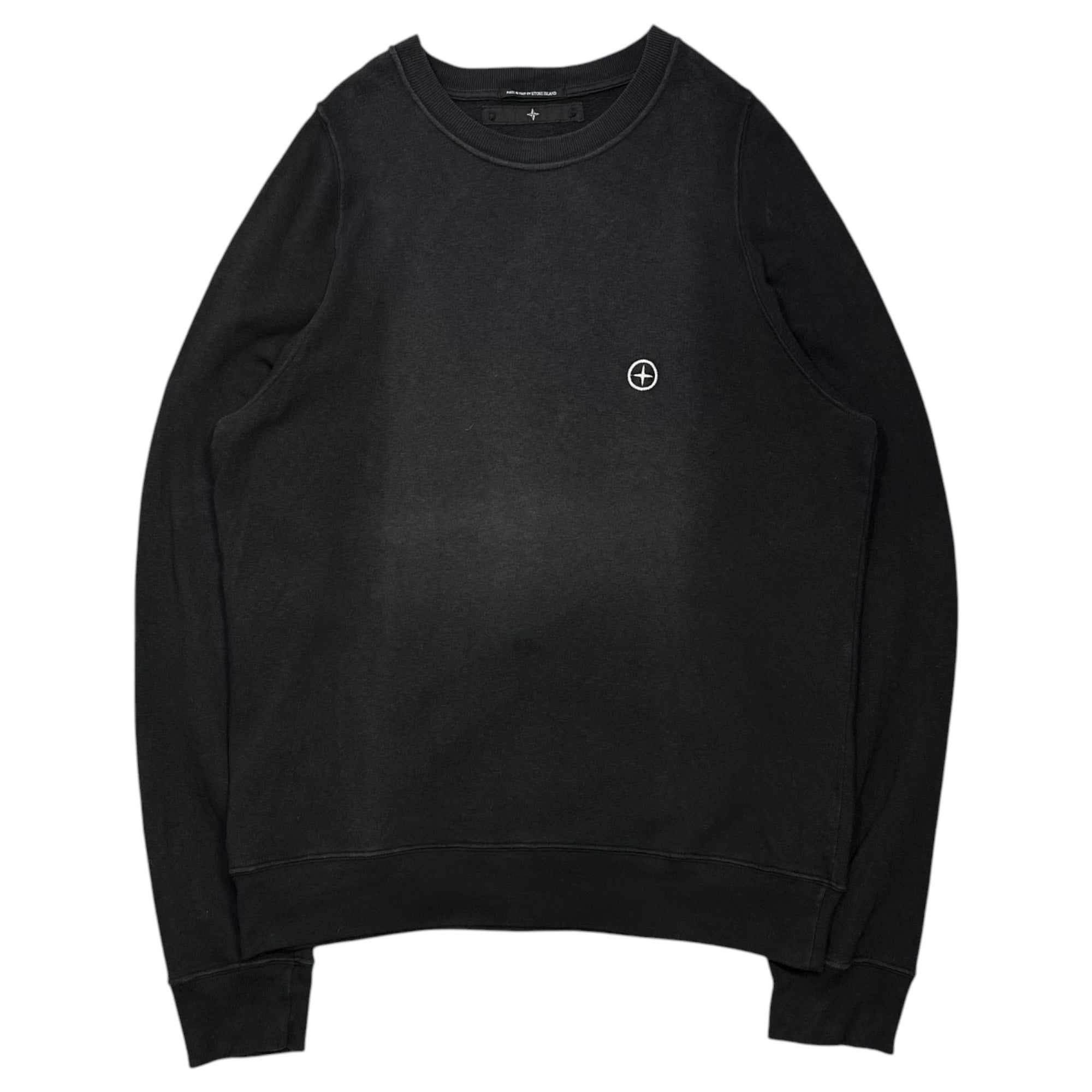 STONE ISLAND(ストーンアイランド) 2005SS By Paul Harvey Logo Sweatshirt ロゴ スウェット 42146034 L ブラック 00's ポールハーヴェイ