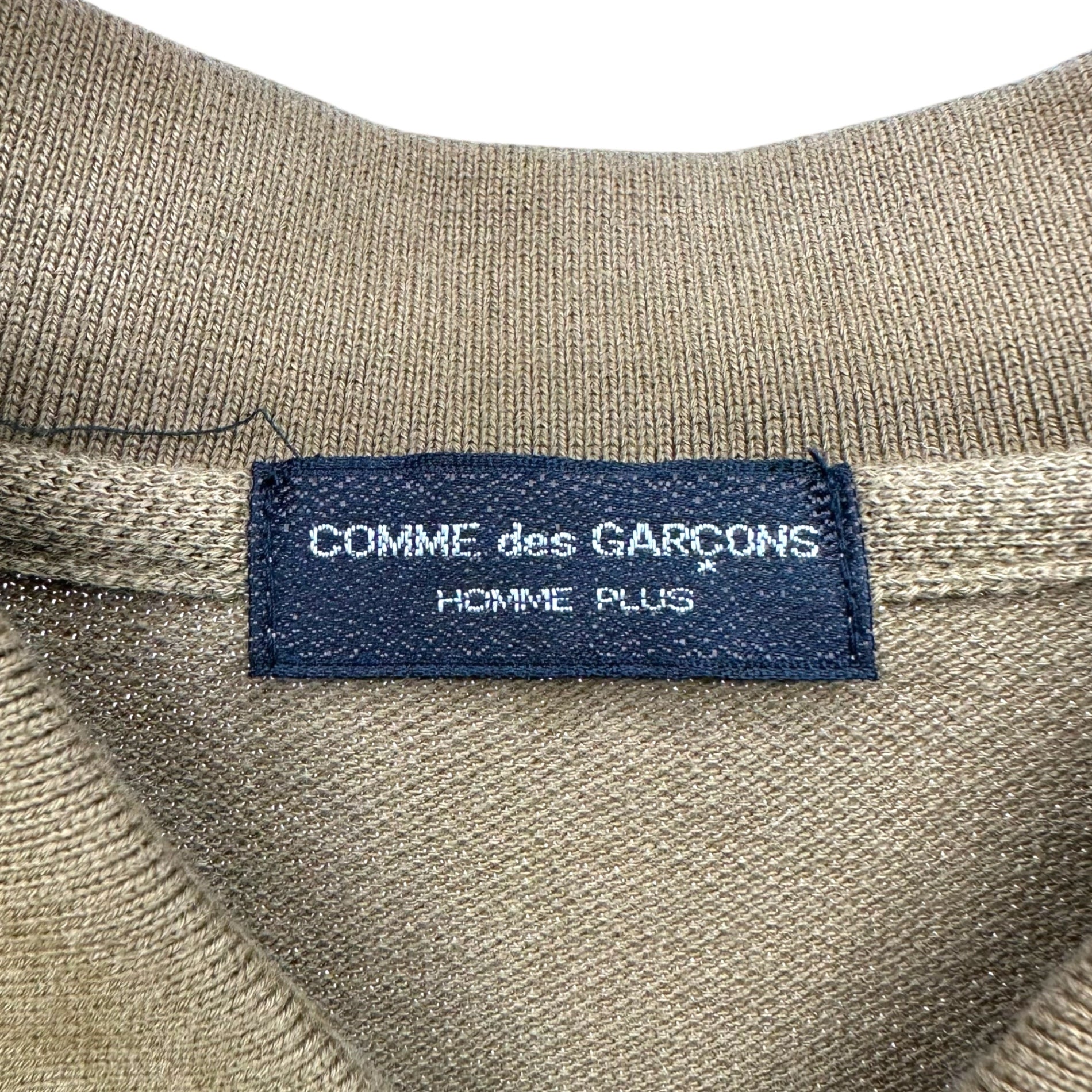 COMME des GARCONS HOMME PLUS(コムデギャルソンオムプリュス) 95SS Deer short-sleeved button shirt 鹿の子 半袖 ボタン シャツ 90年代 PT-100130 FREE ブラウン AD1994