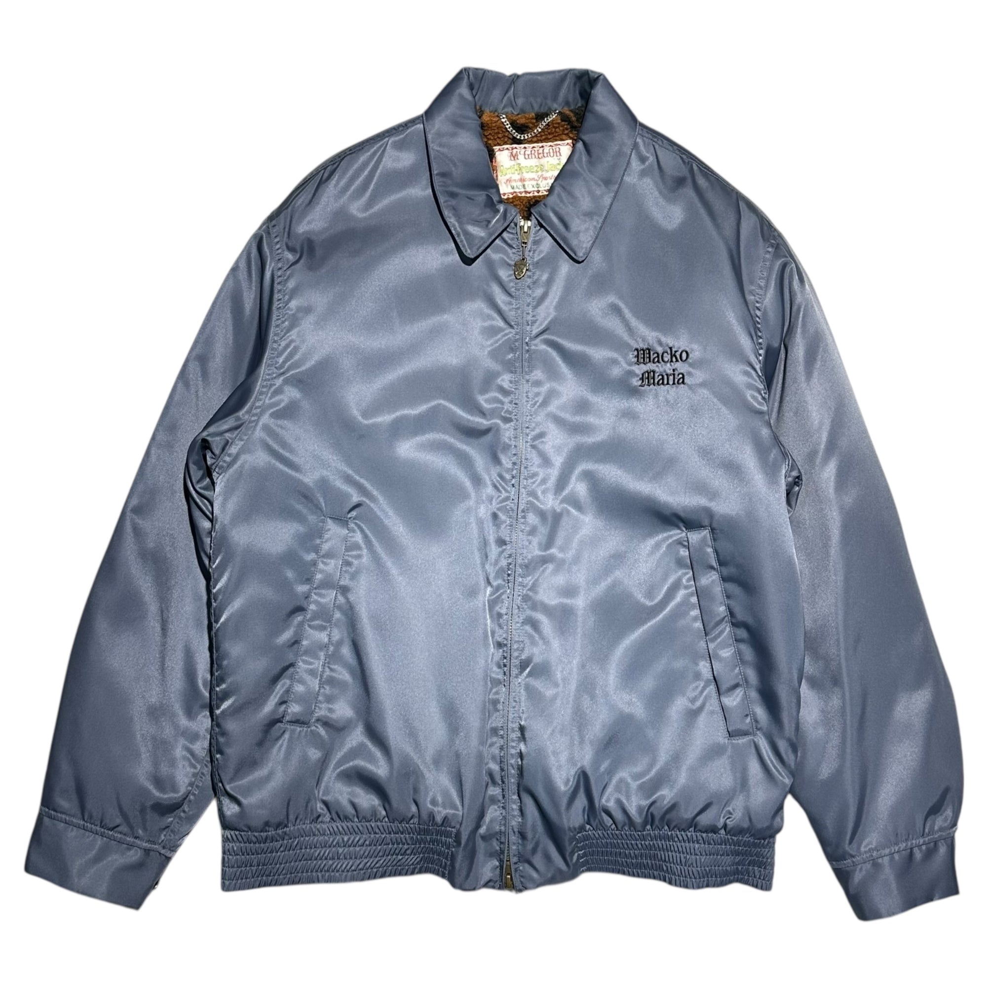 WACKO MARIA×MCGREGOR(ワコマリア×マックレガー) 23AW ANTI-FREEZE JACKET TYPE-3 アンチ フリーズ ジャケット 23FW-WMO-MC03 / 113133803 M グレー レオパード ボア ナイロン ブルゾン