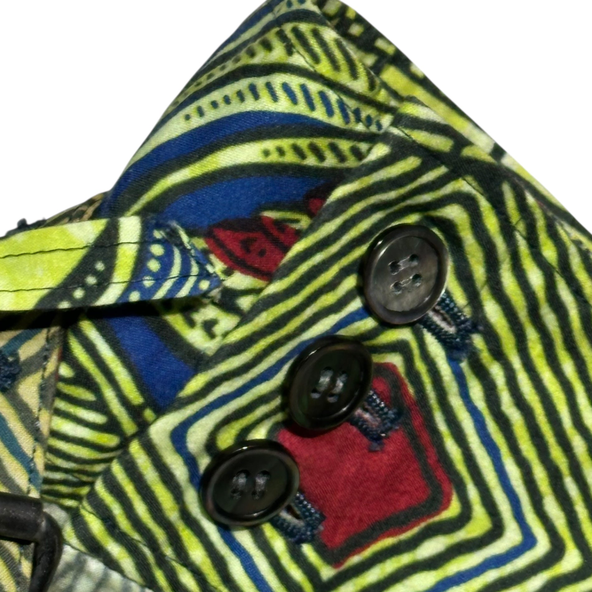 COMME des GARCONS JUNYA WATANABE(コムデギャルソンジュンヤワタナベ) 09SS All-over print layered pumpkin pants with belt 総柄 レイヤード カボチャ パンツ ベルト付 JC-P007 XS イエロー AD2008