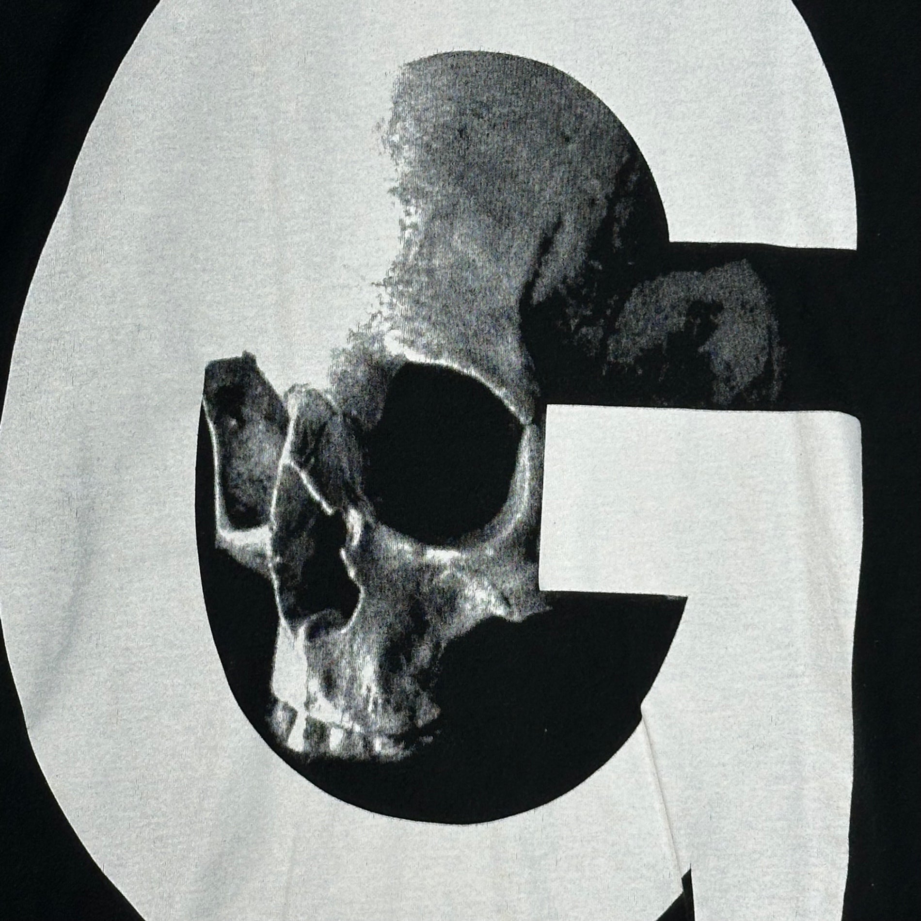 UNDERCOVERISM×COMME des GARCONS(アンダーカバーイズム×コムデギャルソン) Isetan Exclusive G IN SKULL Collaboration T-Shirt 伊勢丹 限定スカル コラボ Tシャツ 2(S~M程度) ブラック×ホワイト archive