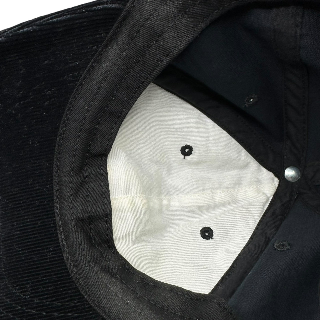 SUPREME(シュプリーム) CORDUROY S LOGO P PANEL CAP コーデュロイ S ロゴ パネル キャップ ブラック