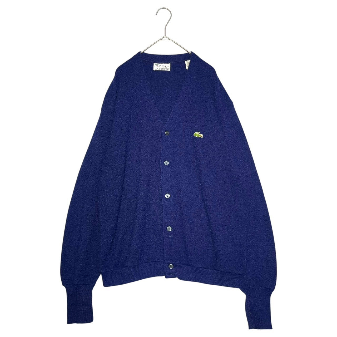 LACOSTE(ラコステ) 80's IZOD vintage knit cardigan ヴィンテージ ニット カーディガン XL ブルー 80年代~