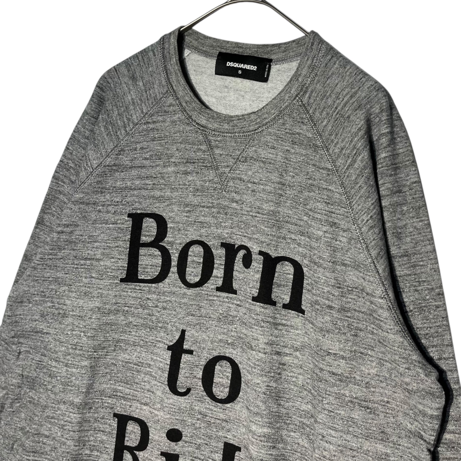 DSQUARED2(ディースクエアード) 15AW Born to ride ボーントゥライド プリント スウェット S74GU0102 S25202 S グレー