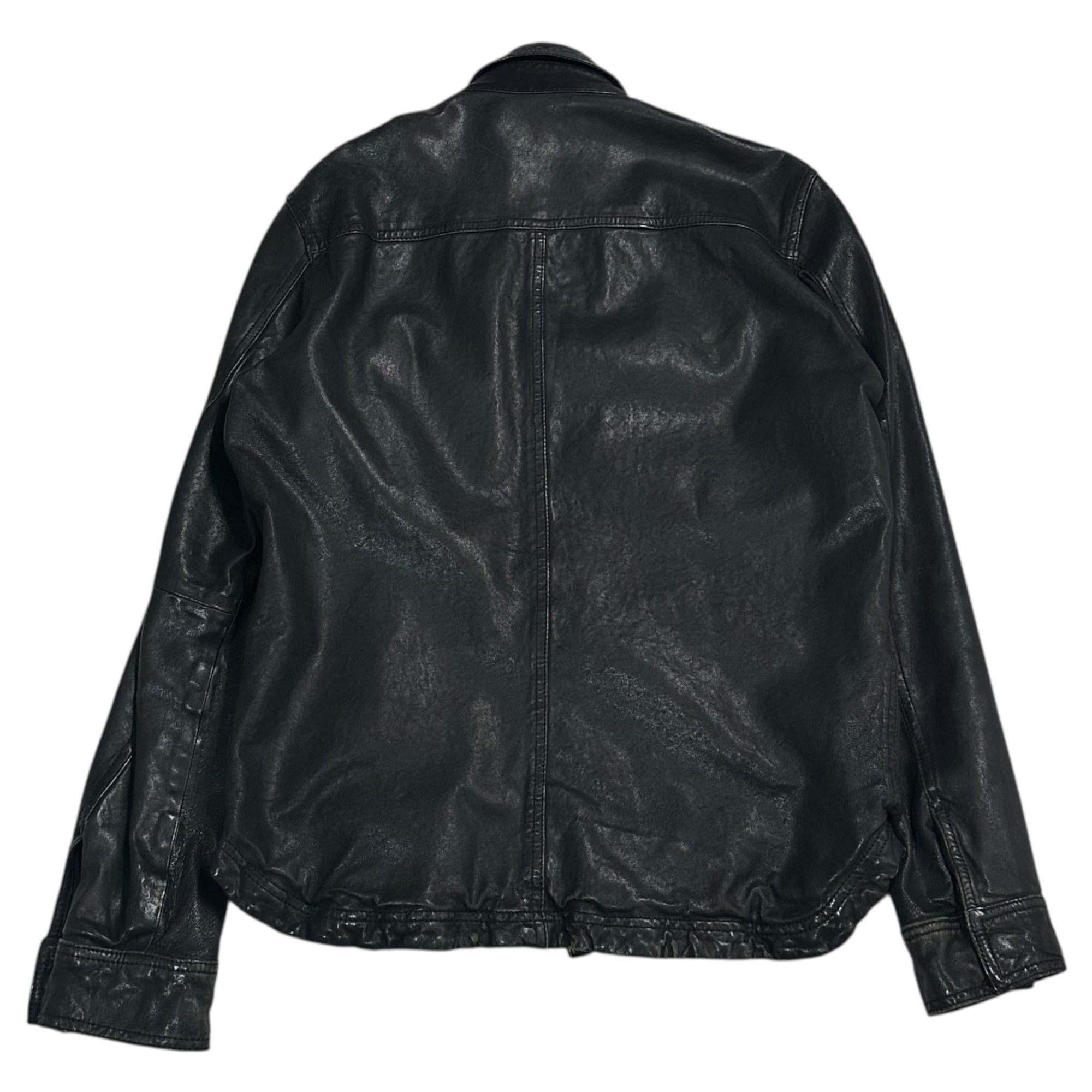 TOMORROWLAND(トゥモローランド) Zip-up lamb leather jacket ジップアップ ラムレザー ジャケット 63-08-04-08202 M ブラック