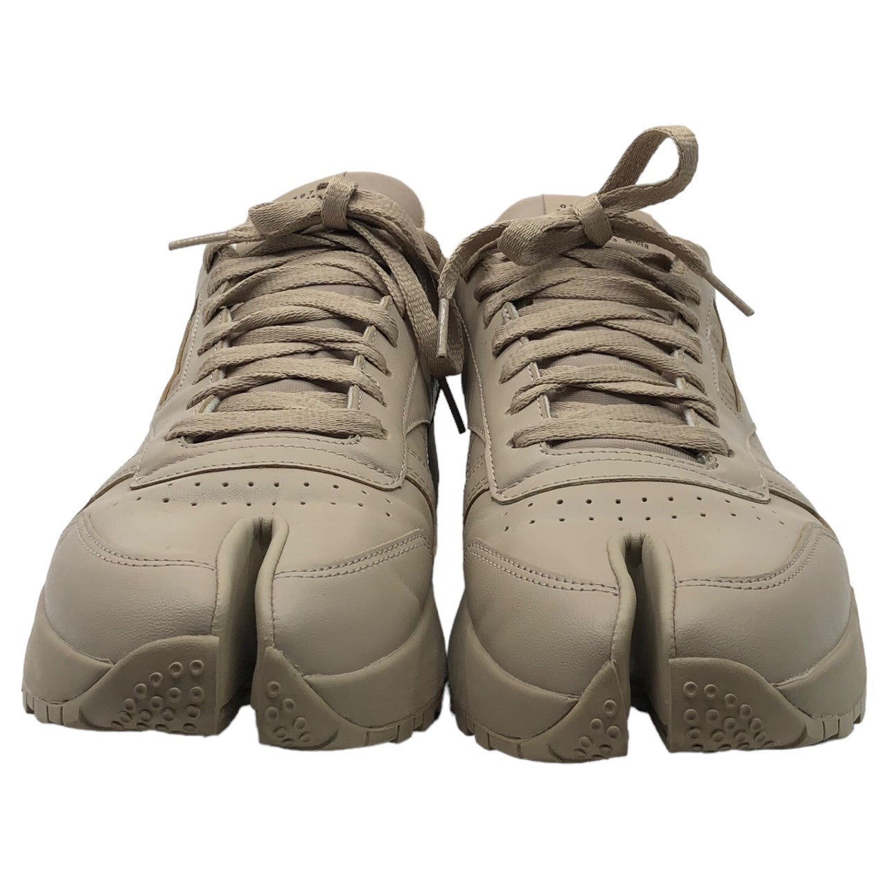 MAISON MARGIELA×Reebok(メゾンマルジェラ×リーボック) PROJECT 0 CL TABI SNEAKER 足袋 スニーカー GX5141 S57WS0426 29cm ベージュ タビ ローカット コラボ
