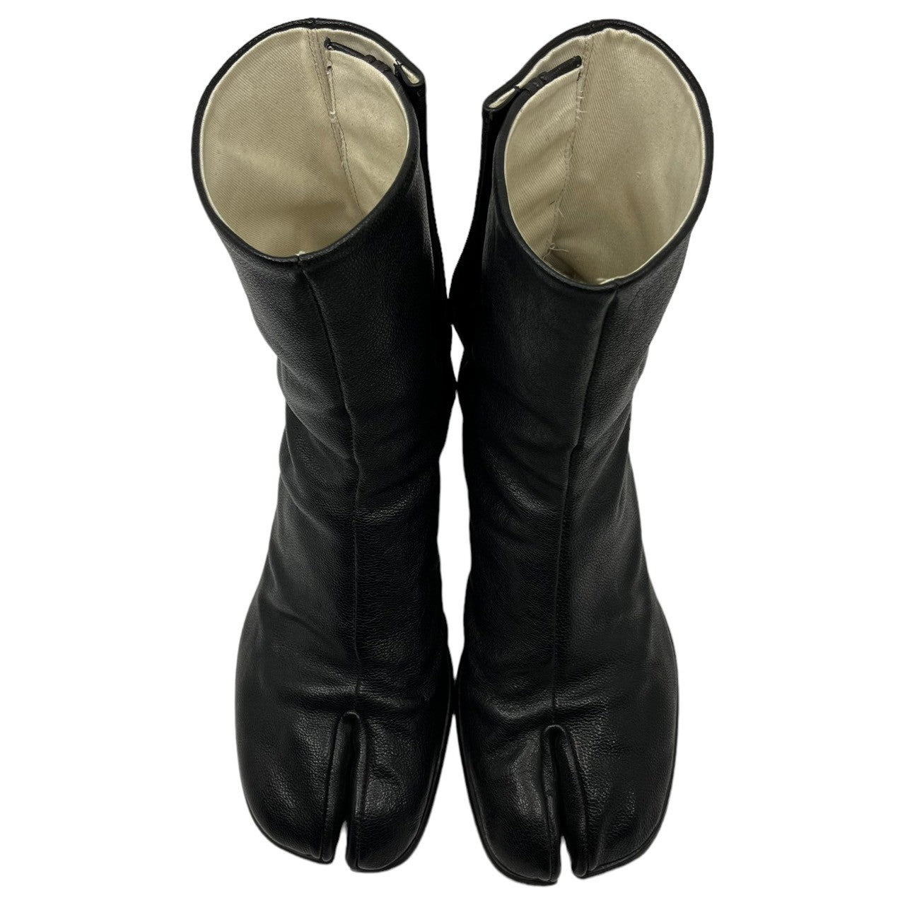 MAISON MARGIELA(メゾンマルジェラ) 21SS TABI BOOTS 足袋 ブーツ シボ革 ヒール S57WU0220 SIZE 39(24.5~25.0程度) ブラック 箱付