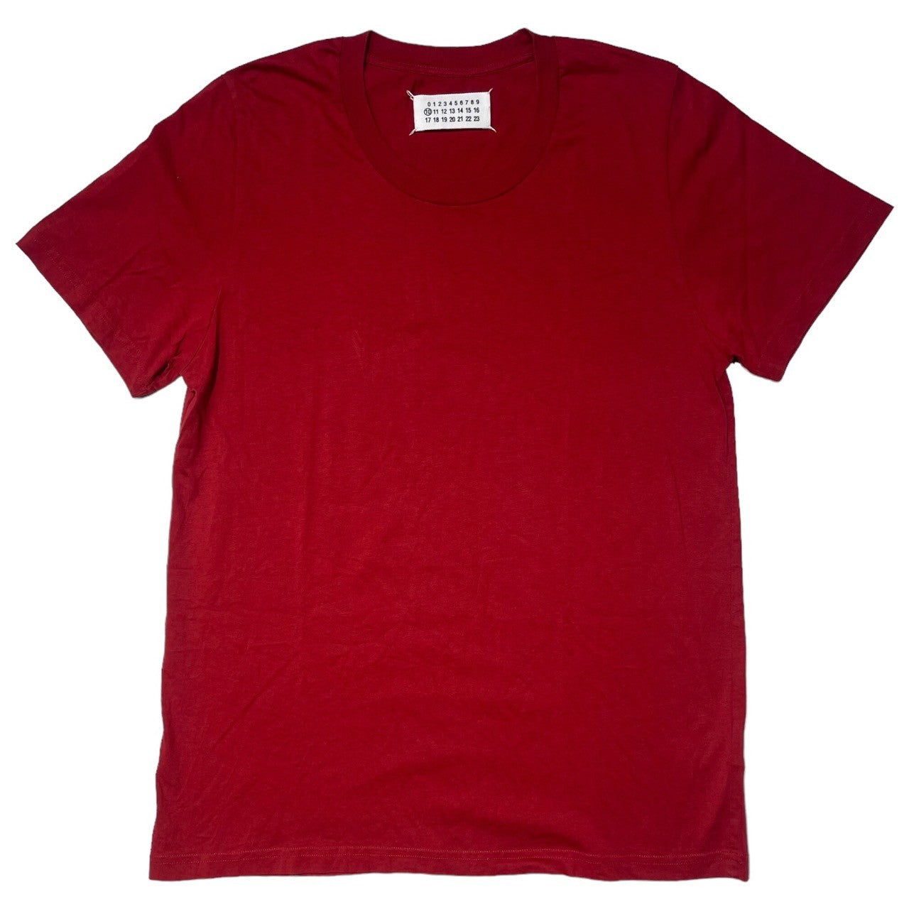 MAISON MARGIELA(メゾンマルジェラ) 15SS Crew neck S/S T-shirt クルーネック 半袖 Tシャツ S30GC0504 46(M程度) レッド