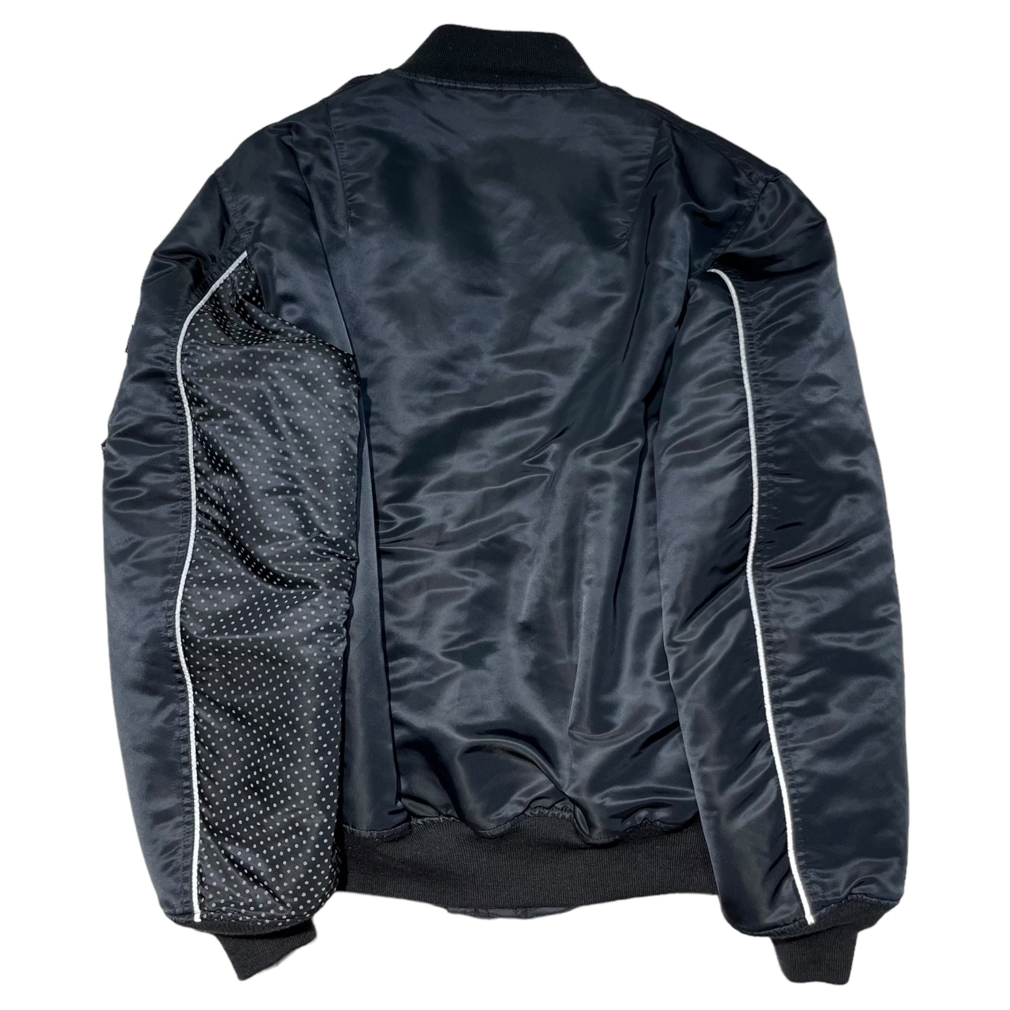 RESONATE GOODENOUGH(リゾネイトグッドイナフ) 00's Dot switching bomber jacket ドット切替 ボンバー ジャケット MA-1 RO-0514 XL ブラック フライト ブルゾン