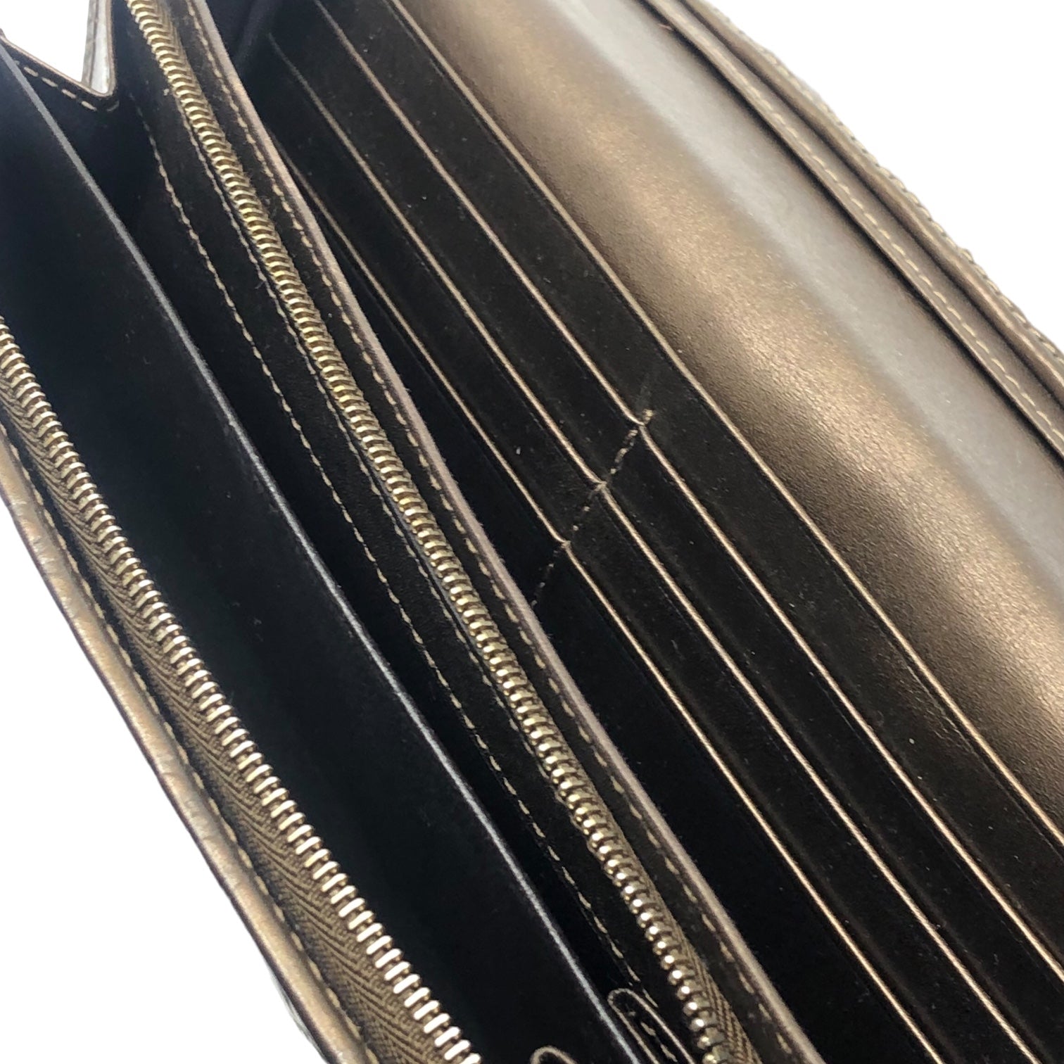 GUCCI(グッチ) 2WAY GGインプリメ ウォレット チェーンウォレット 長財布 ショルダーバッグ 224262-3661 メタリック ブラウン