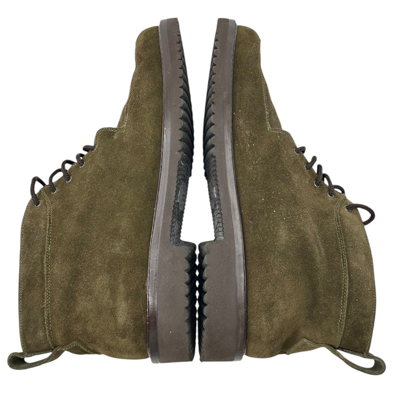 Salvatore Ferragamo(サルヴァトーレフェラガモ) SPORTS Suede leather chucker boots スウェード レザー チャッカー ブーツ 0372 7(24cm程度) ブラウン レザー シューズ