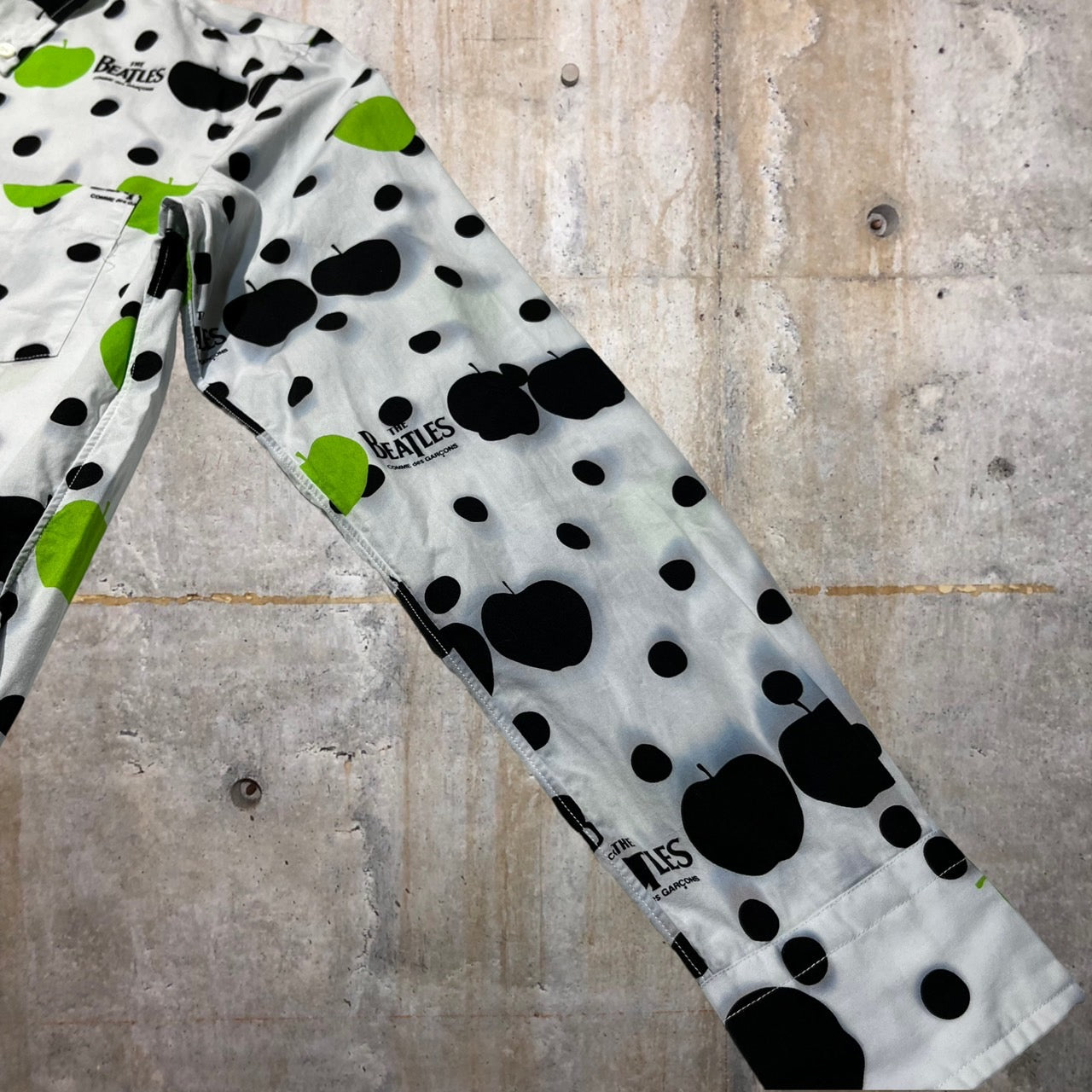 THE BEATLES COMME des GARCONS(ザビートルズコムデギャルソン) 09SSアップルドットシャツ VD-B003 S ホワイト AD2009