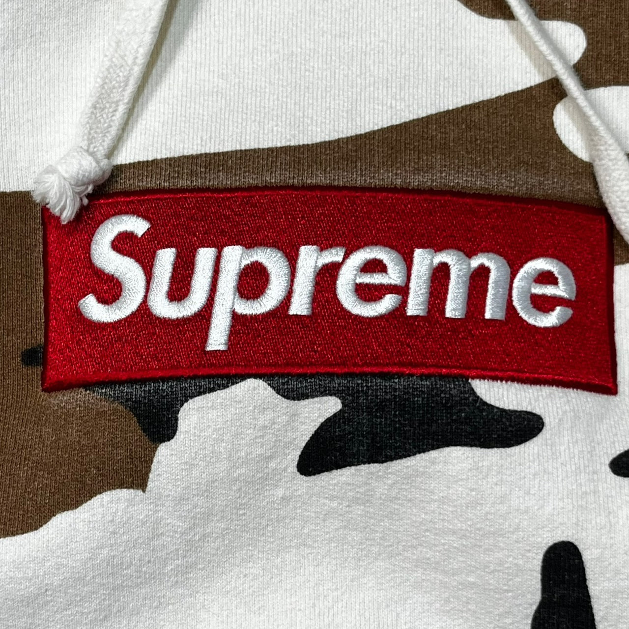SUPREME(シュプリーム) 16AW Box Logo Hooded Sweatshirt ボックスロゴ カモフラ フーディー パーカー スウェット シャツ SIZE M ホワイト×ブラウン×ブラック カモフラ 有限会社ワングラム 16FW