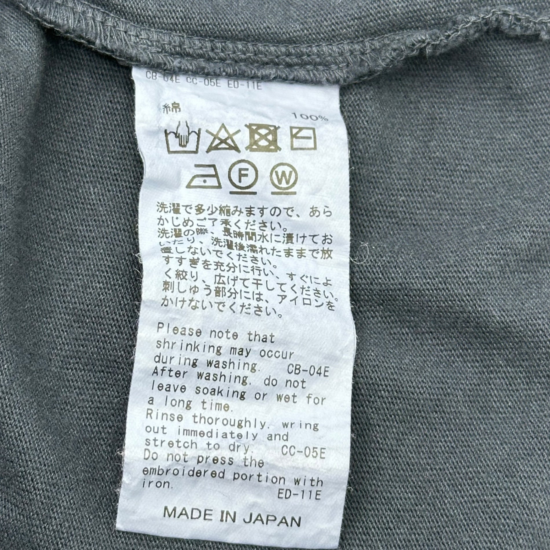 DAIRIKU(ダイリク) 24AW WHO vintage theme tee ヴィンテージ 加工 長袖 刺繍 Tシャツ 24AW C-16 FREE ネイビー カットソー