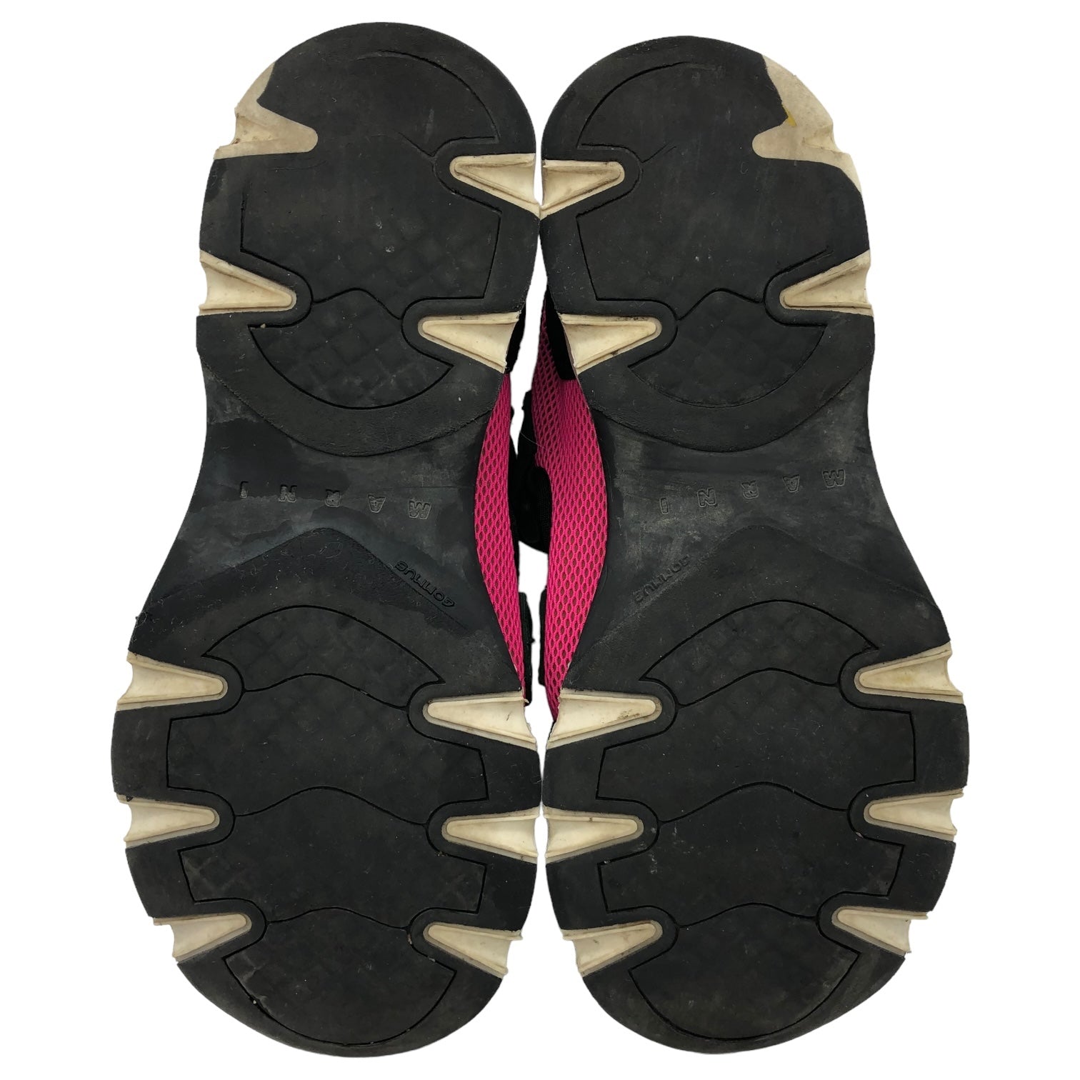 MARNI(マルニ) ネオプレン ベルクロシューズ ストラップ サンダル スニーカー 38(24cm程度) グリーン×ピンク