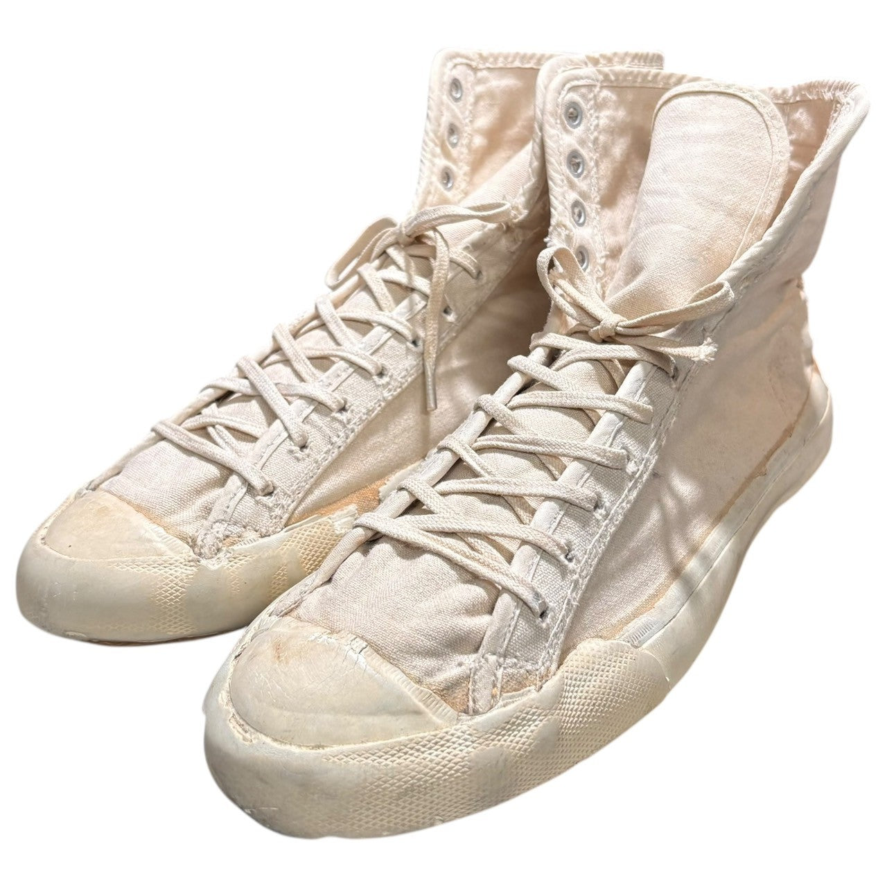 CONVERSE(コンバース) 50's USA made CHUCK TAYLOR ''Wrestling shoe'' チャック テイラー ウエイト リフティング シューズ 10(28cm程度) アイボリー 50年代 ヴィンテージ ハイカット スニーカー ボロ
