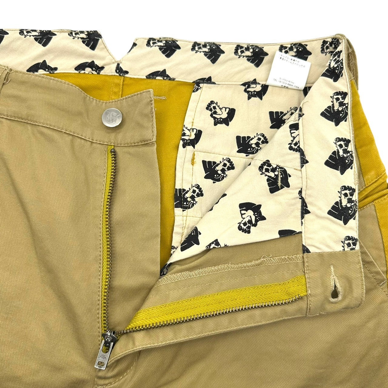 AlexanderLeeChang(アレキサンダーリーチャン) 6-pocket switch chino pants 6 ポケット 切替 チノ パンツ AC-041905 3 ベージュ×マスタード