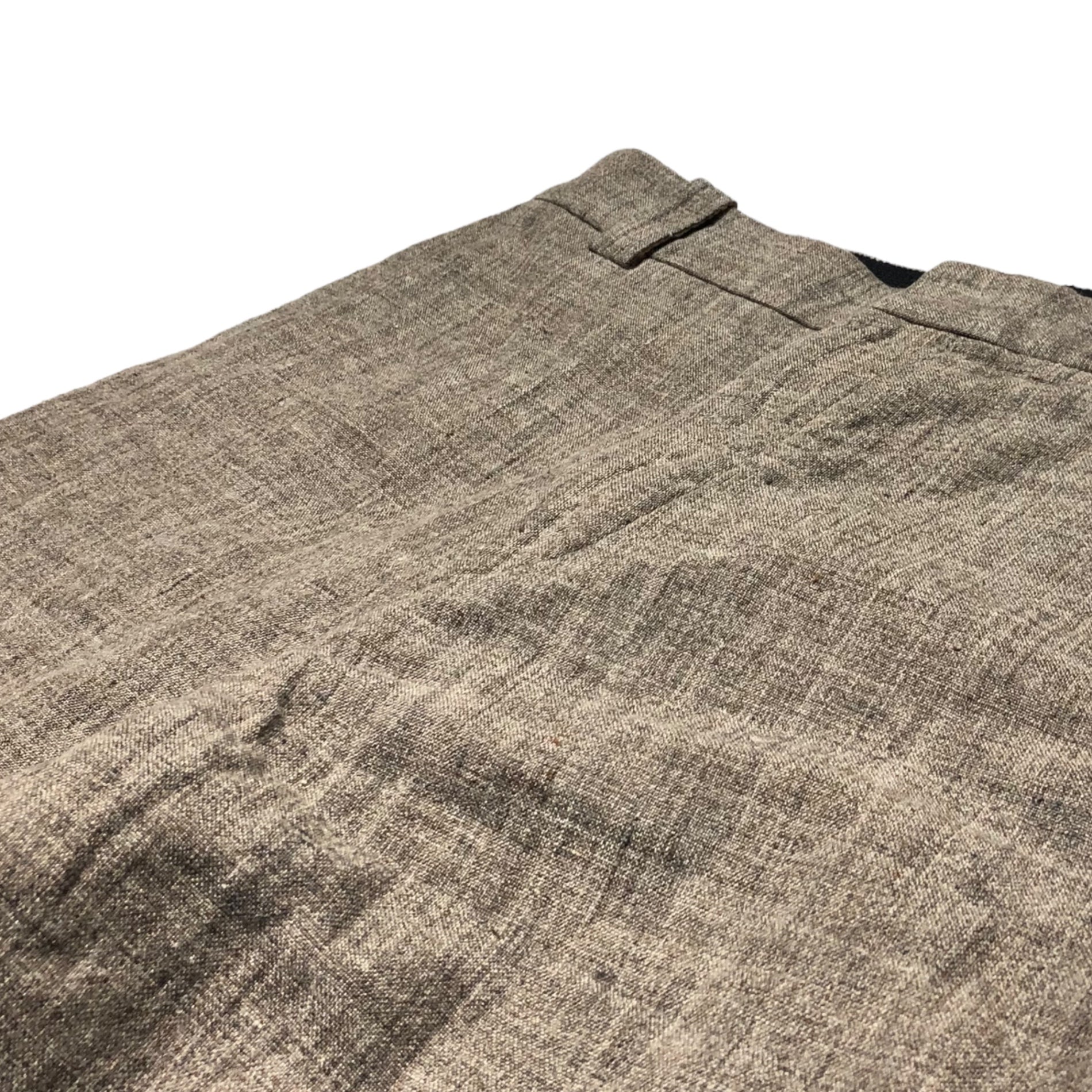 GALERIE VIE(ギャルリーヴィートゥモローランド) 21SS Linen cotton double face straight pants リネンコットンダブルフェイス ストレートパンツ 23041104131 SIZE 34(S) ブラウン 参考定価38,000円+税