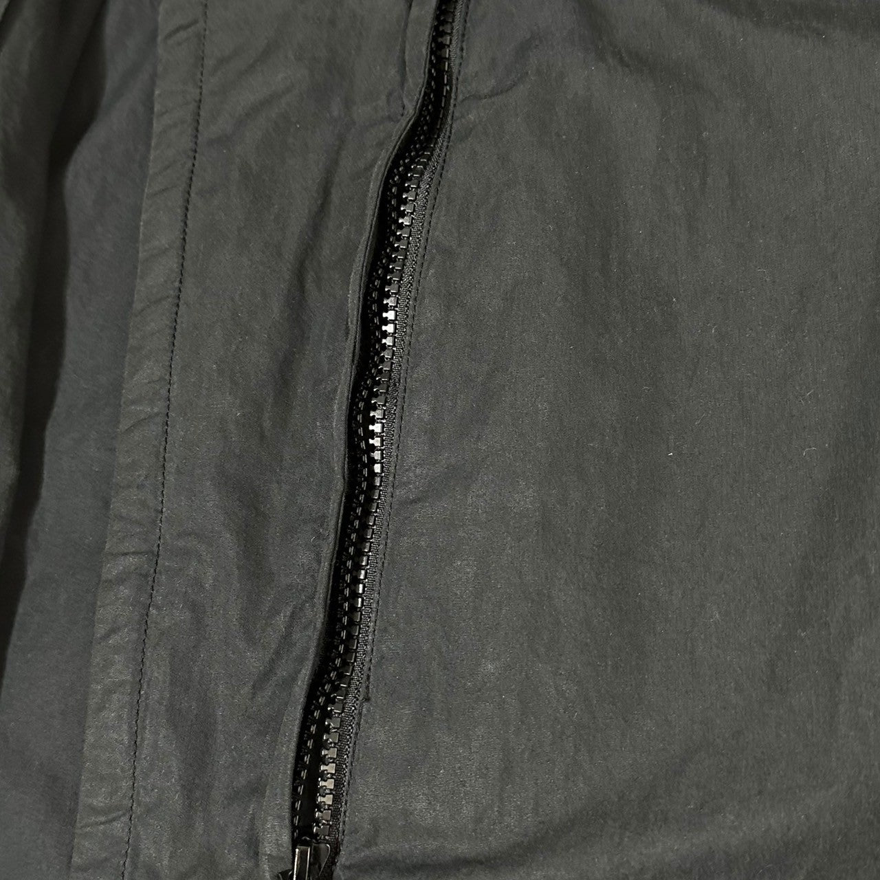 STONE ISLAND(ストーンアイランド) 23AW Garment Dye Cotton Nylon Poplin Zip-Up Blouson Jacket ガーメントダイ コットン ナイロン ポプリン ジップアップブルゾン ジャケット 721510408 XL ブラック