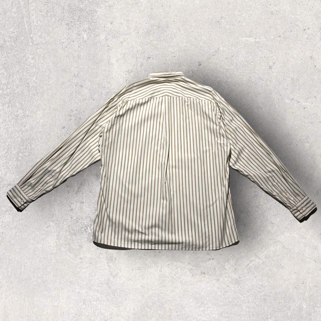 AURALEE(オーラリー) 19SS WAWASHED FINX TWILL STRIPE SHIRTS A9SS01TS 4(Mサイズ程度) ホワイト
