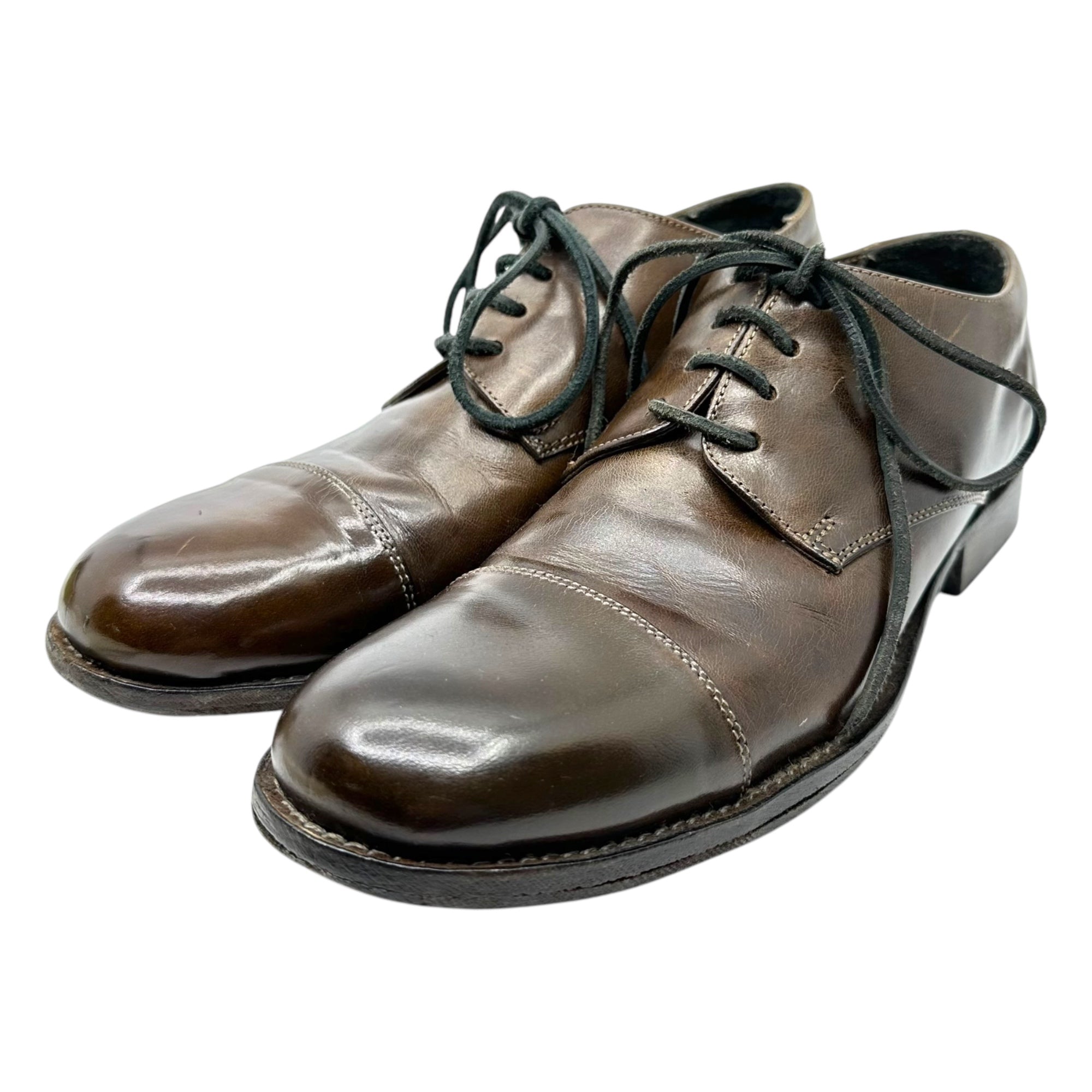 10sei0otto DIECISEIZEROOTTO(ディエイチセイゼロオット) straight tip leather shoes ストレート チップ レザー シューズ 41(26.5cm程度) ブラウン 革靴 イタリア製