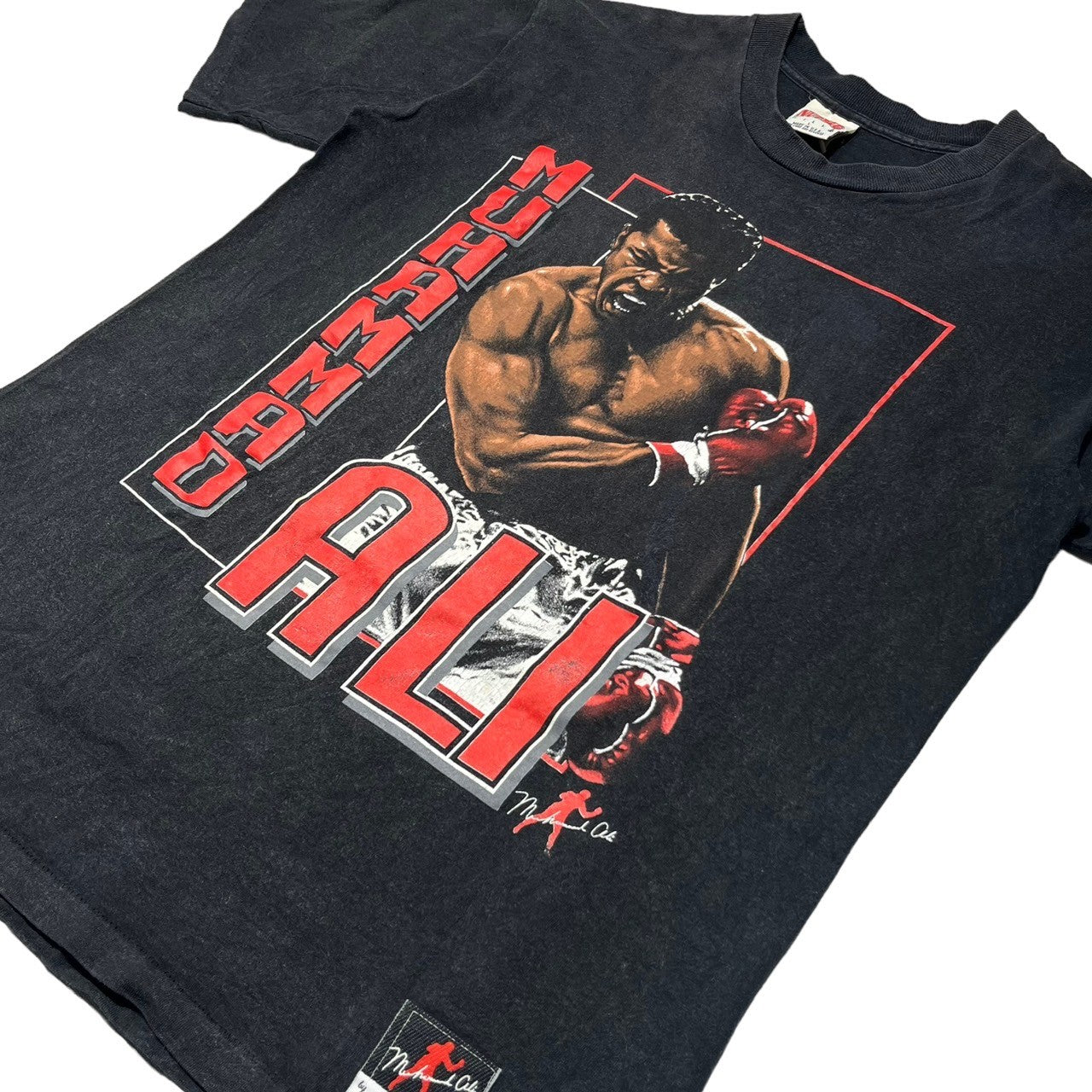 vintage(ヴィンテージ) 90's NUTMEG MUHAMMAD ALI Tee モハメド アリ Tシャツ 90年代 L ブラック×ブラウン×レッド