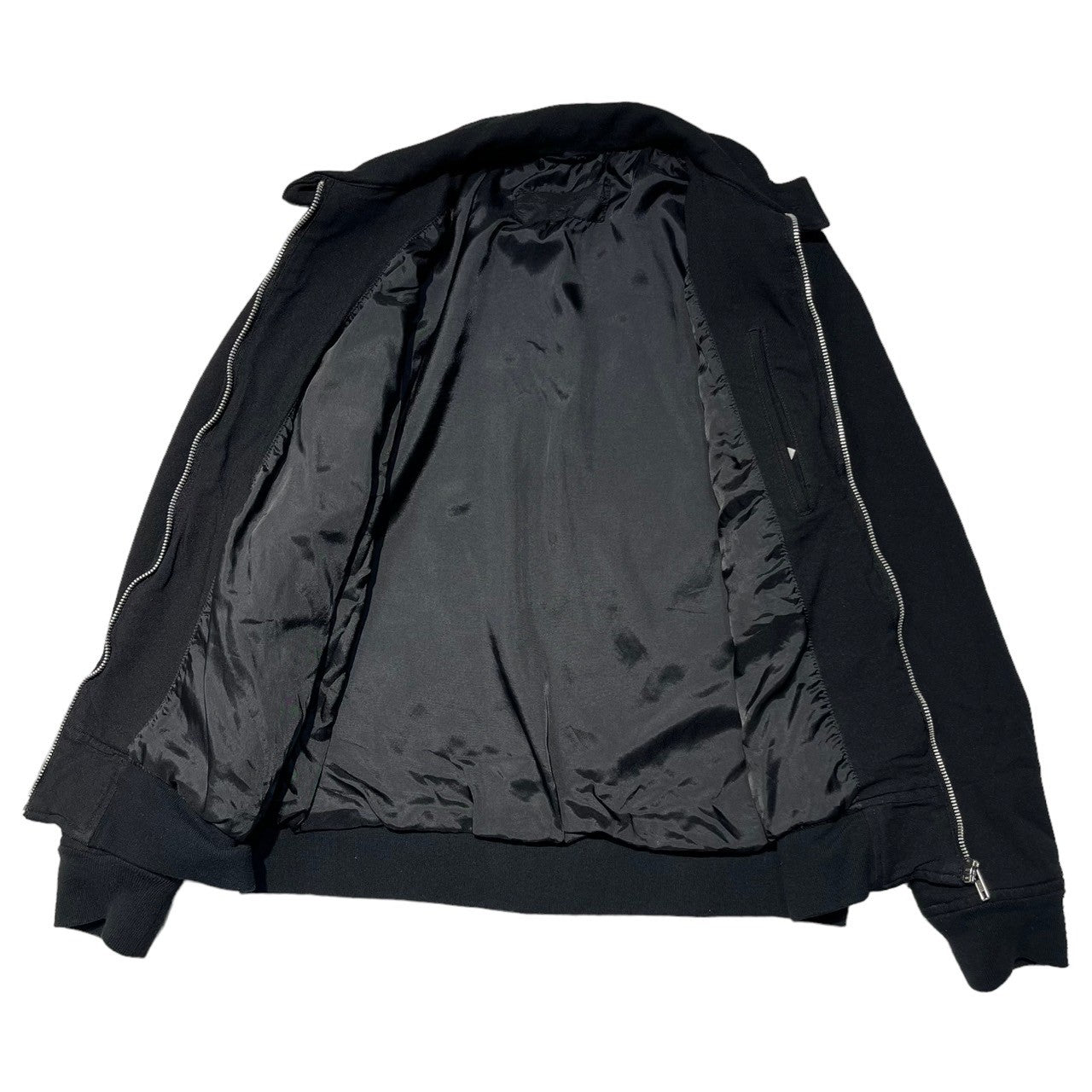 COMME des GARCONS HOMME(コムデギャルソンオム) 09AW Product Dyed Poly Fleece Swing Top 製品染め ポリ縮絨 スイングトップ ブルゾン ジャケット HD-J110 S ブラック AD2009