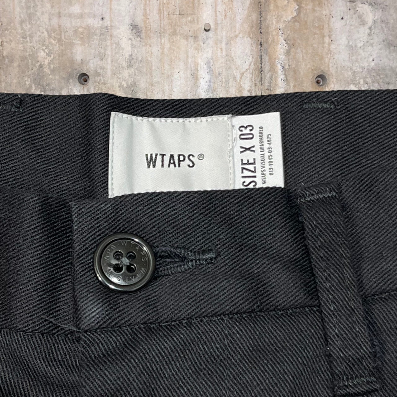 WTAPS(ダブルタップス) 22SS CREASE/TROUSER /COPO.TWILL/コットンツイルパンツ/チノパン 221BRDT-PTM05 X03(Lサイズ程度) ブラック