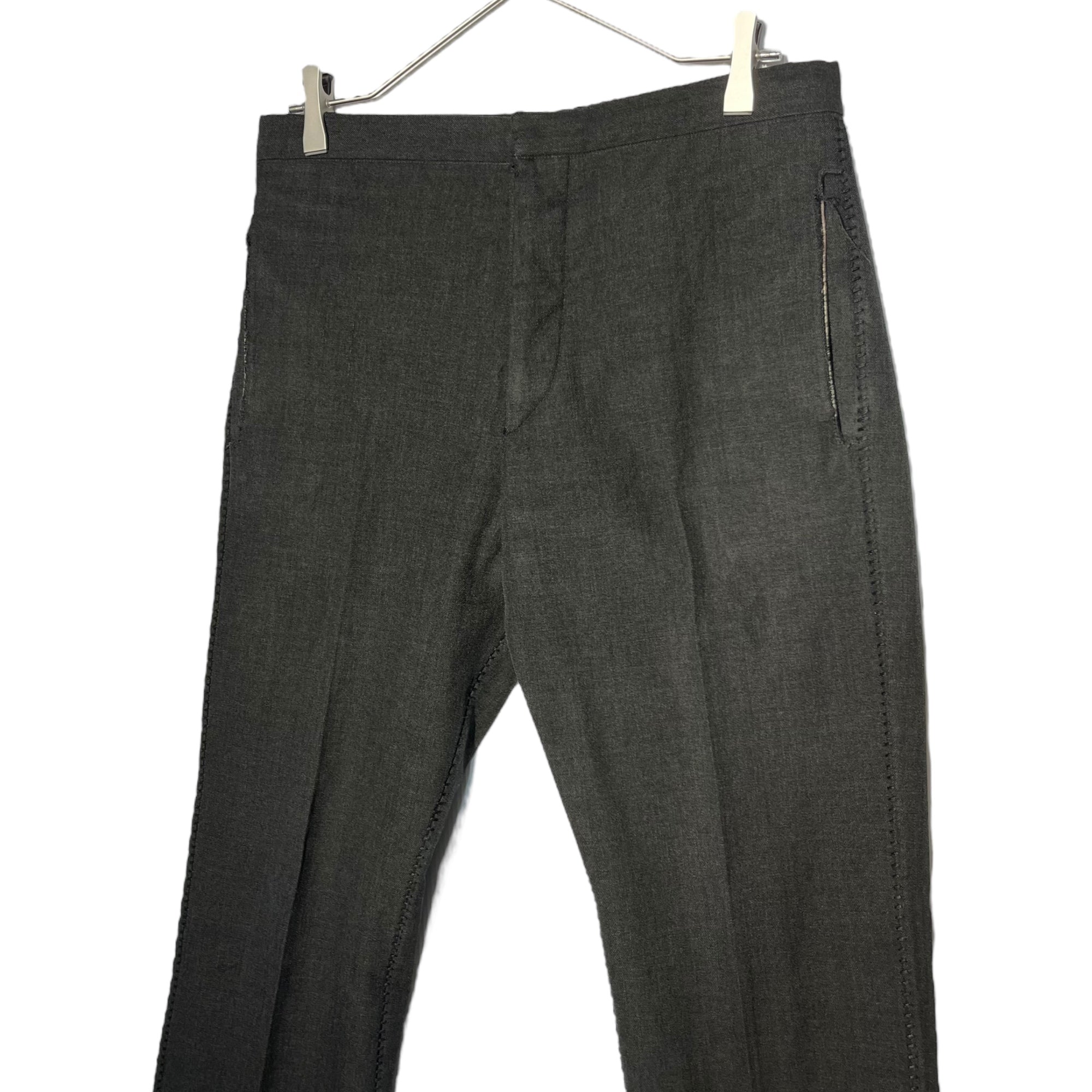CAROL CHRISTIAN POELL(キャロルクリスチャンポエル) 00's overlock pants オーバーロック パンツ ステッチ 44 チャコールグレー 名作 稀少品