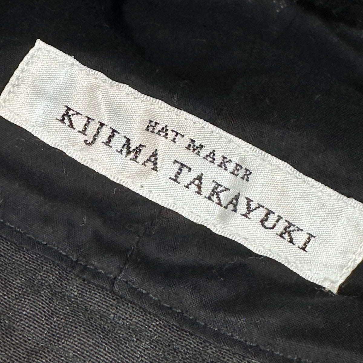 KIJIMATAKAYUKI(キジマタカユキ) PAPER LINEN SAILOR HAT ペーパー リネン セーラー ハット 231105 2 ブラック バケット