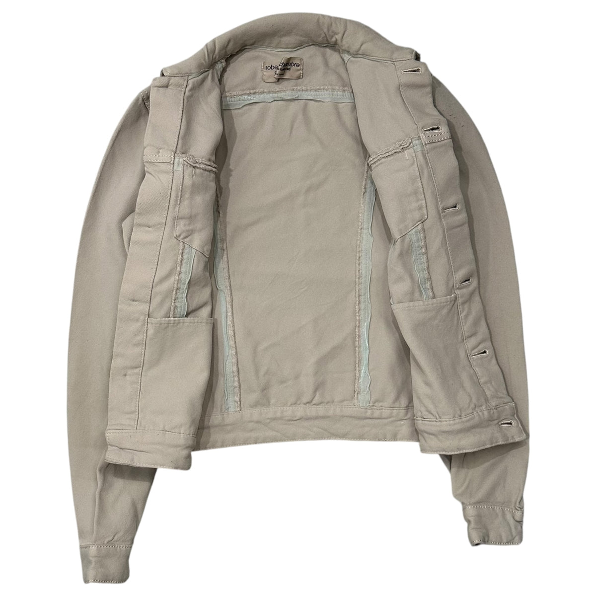 robe de chambre COMME des GARCONS(ローブドシャンブルコムデギャルソン) 2000SS Polyester-Felted Tracker Jacket ポリ縮絨 トラッカー ジャケット RJ-100450 FREE ベージュ AD1999