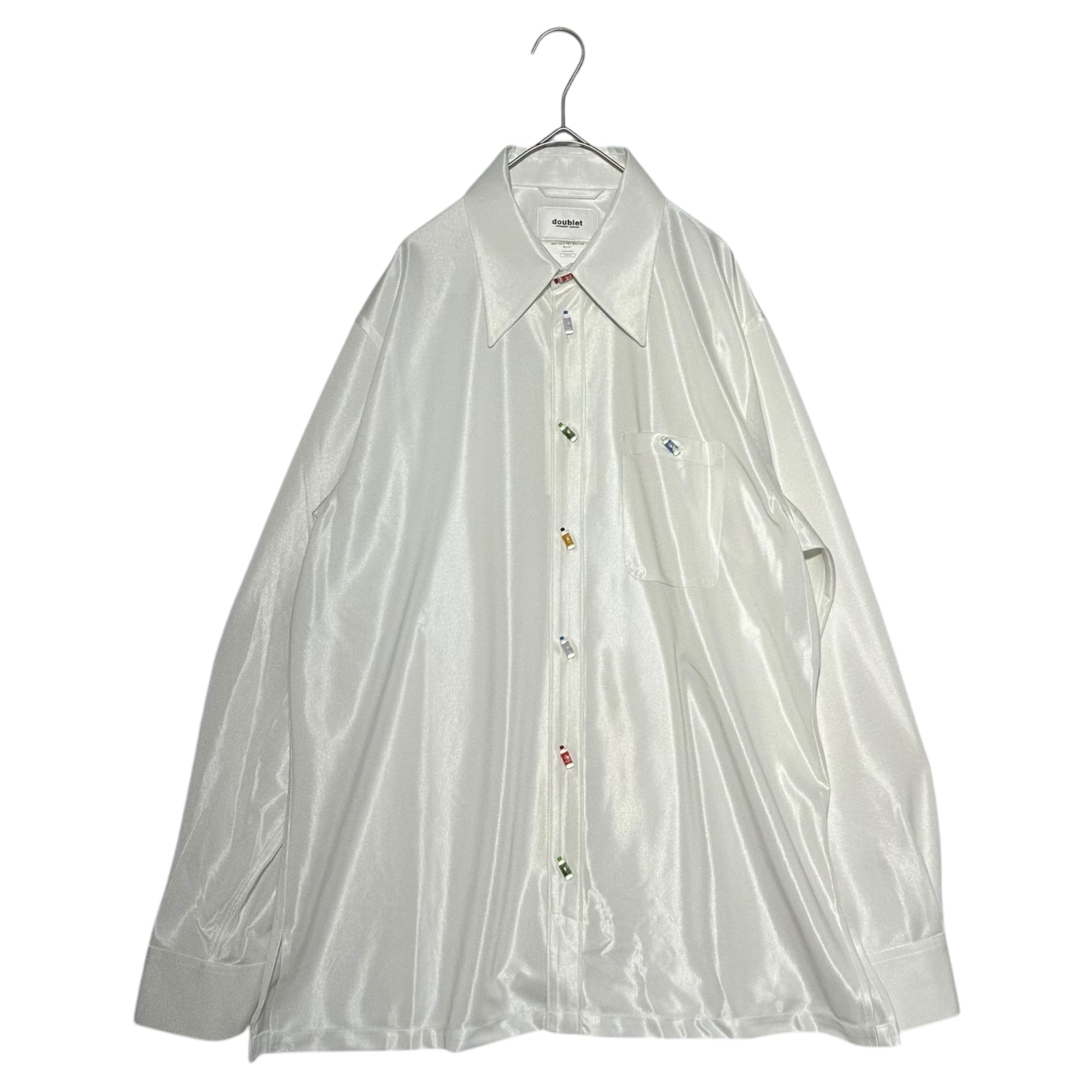doublet(ダブレット) 21AW RECYCLE PET BOTTLE SHIRT リサイクル ペットボトル シャツ 21AW14SH96 M ホワイト