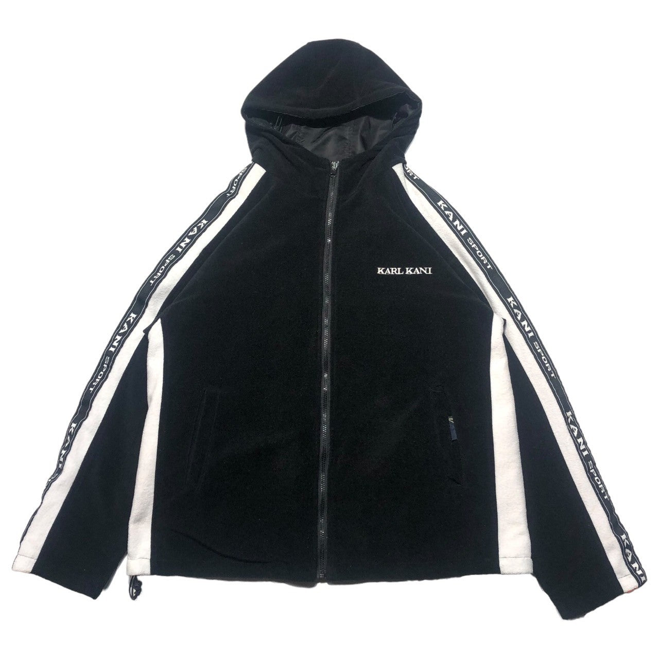 Karl Kani(カールカナイ) 90's logo reversible nylon mountain parka ロゴ リバーシブル ナイロン マウンテンパーカー 表記無し(XL程度) ブラック×オレンジ 90年代 ビッグサイズ