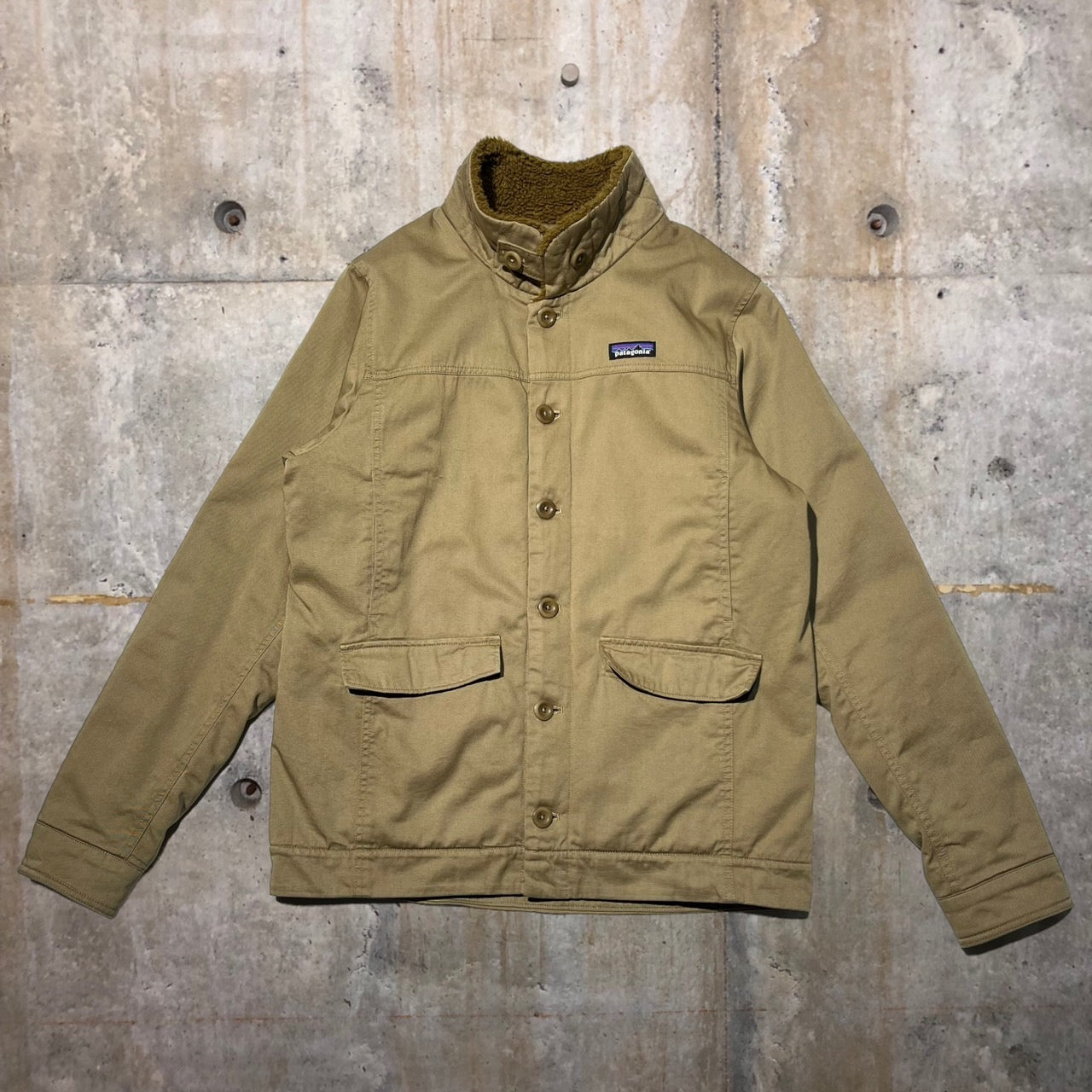 Patagonia(パタゴニア) 21AW Maple Grove Deck Jacket/メープル・グローブ・デック・ジャケット/裏ボアジャケット 26996 F21 M カーキ(ベージュ)